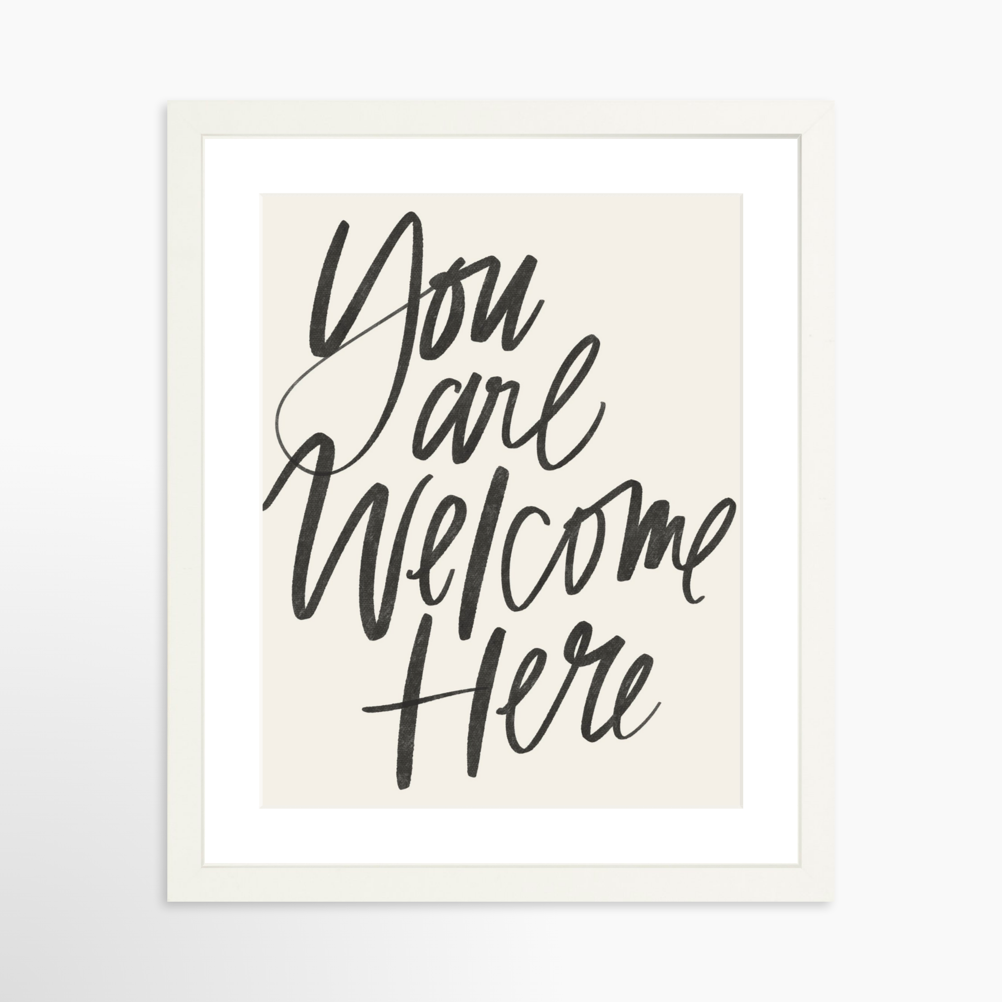 11x14 / White Frame + White Mat