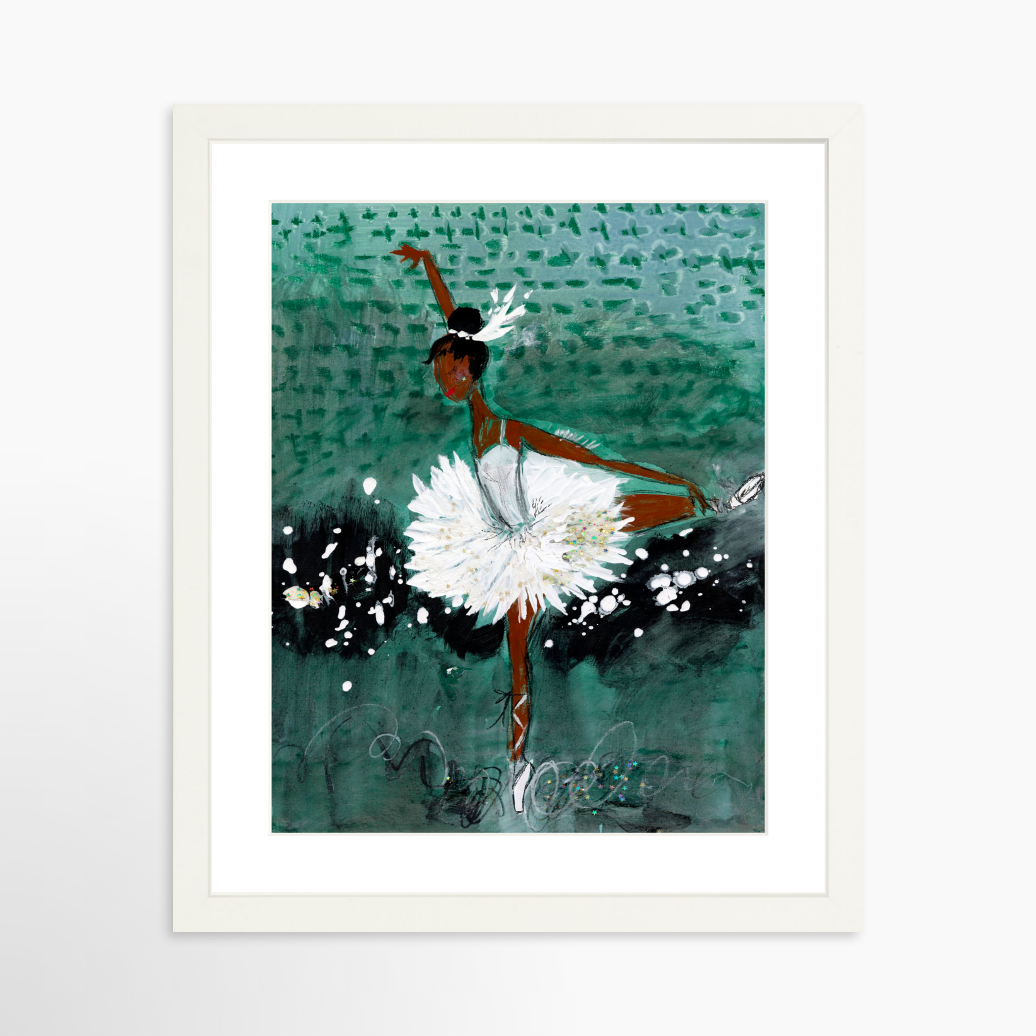 11x14 / White Frame + White Mat