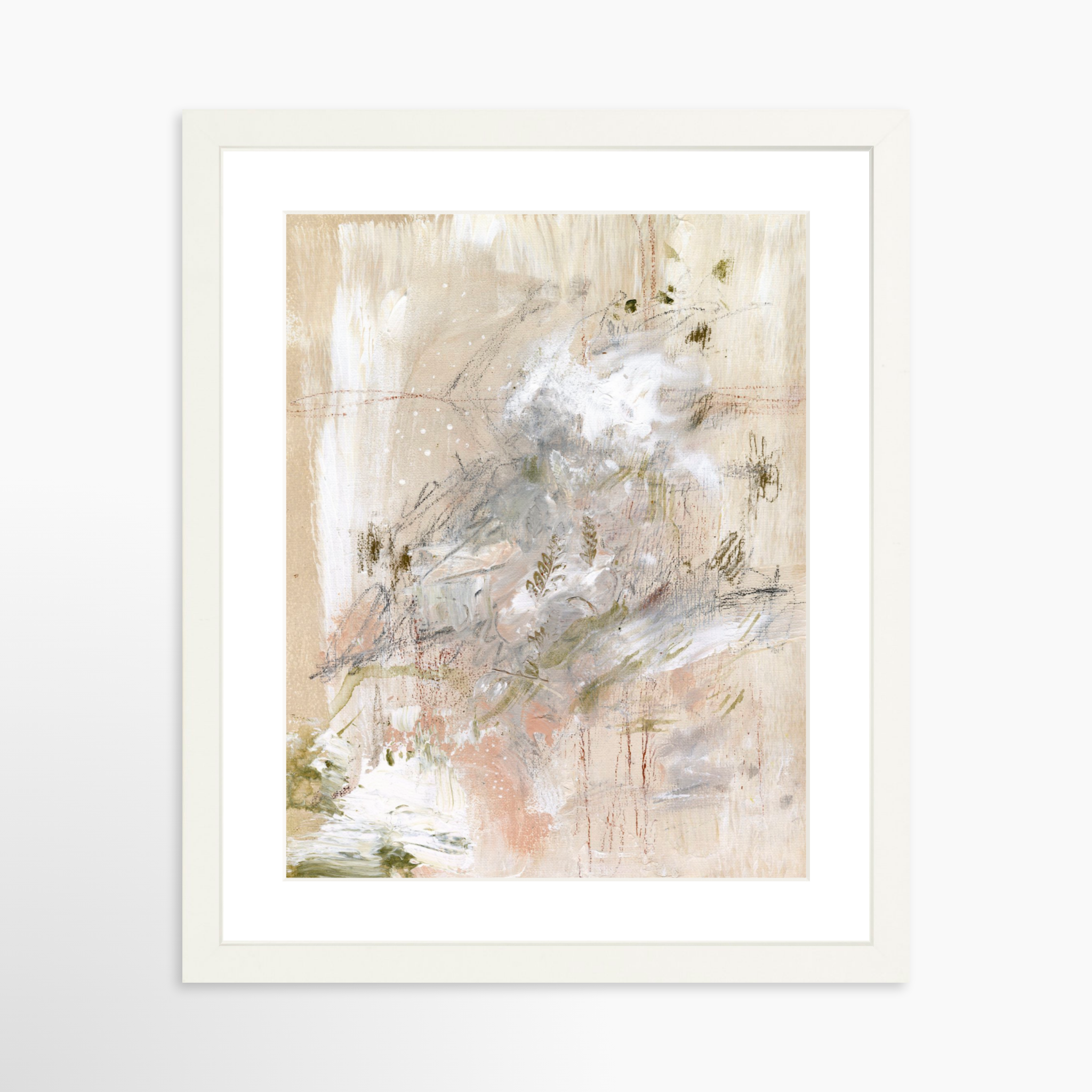11x14 / White Frame + White Mat