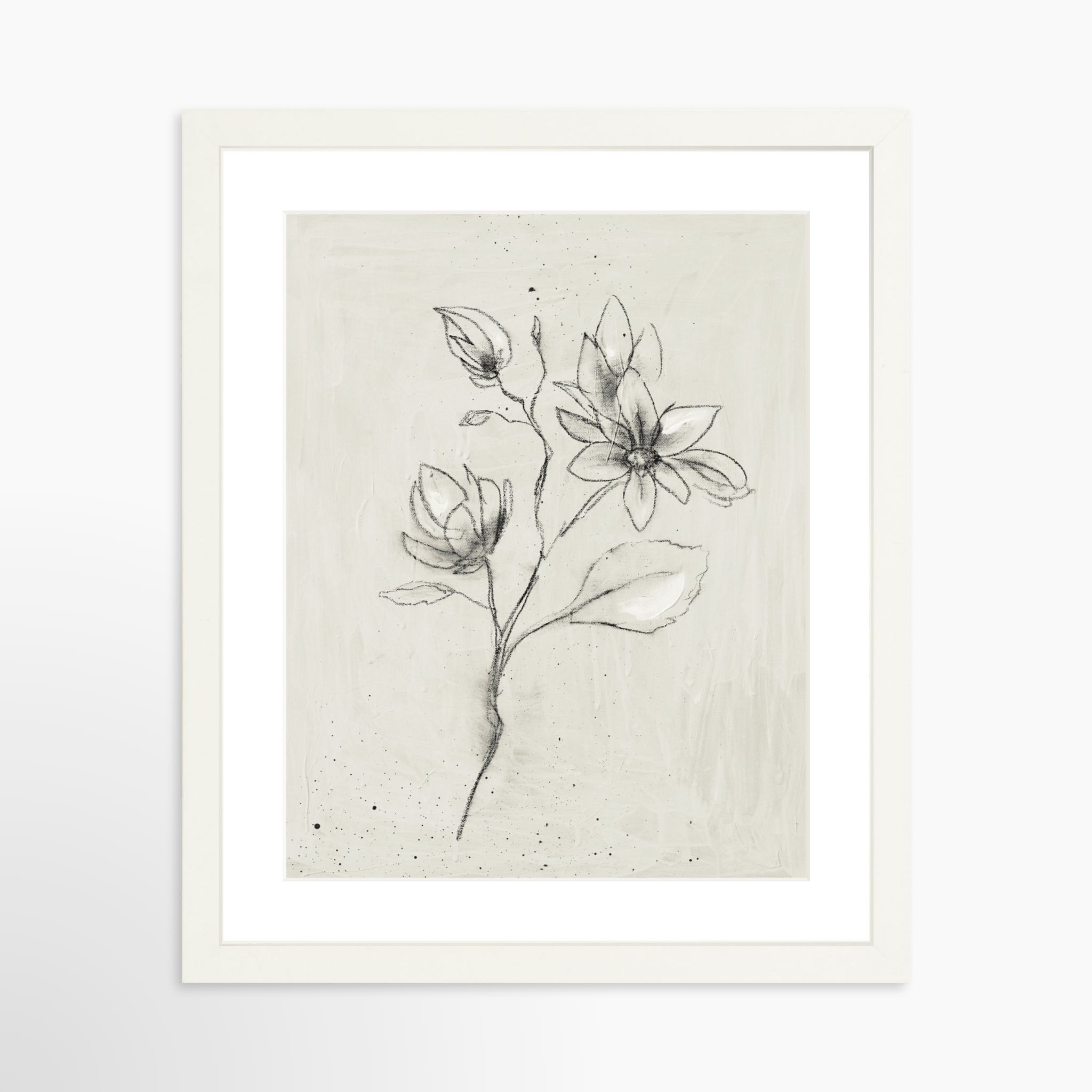 11x14 / White Frame + White Mat