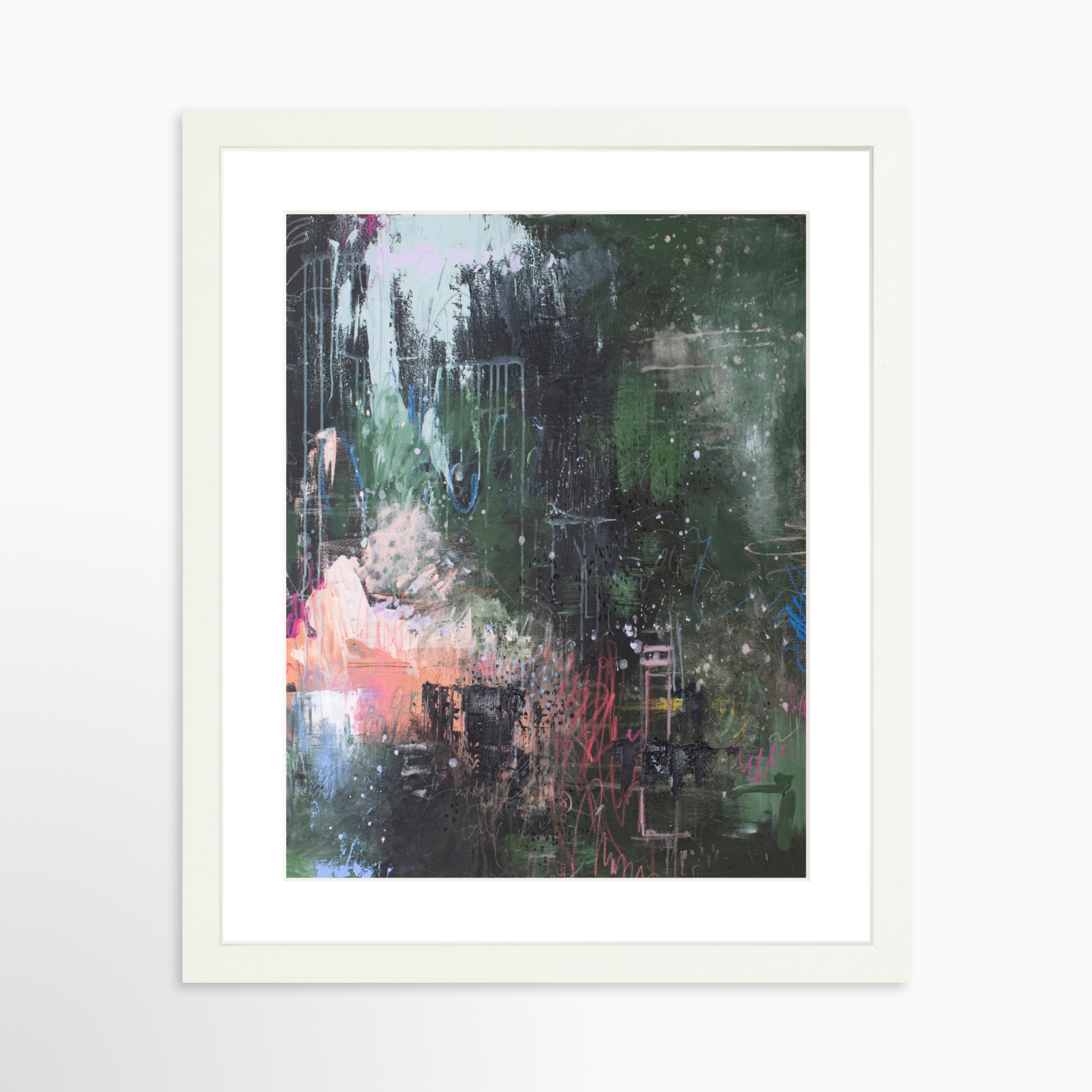 11x14 / White Frame + White Mat