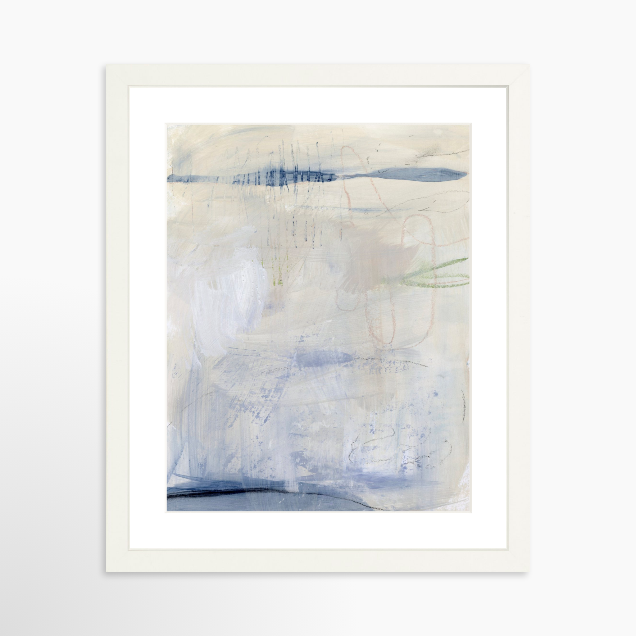 11x14 / White Frame + White Mat