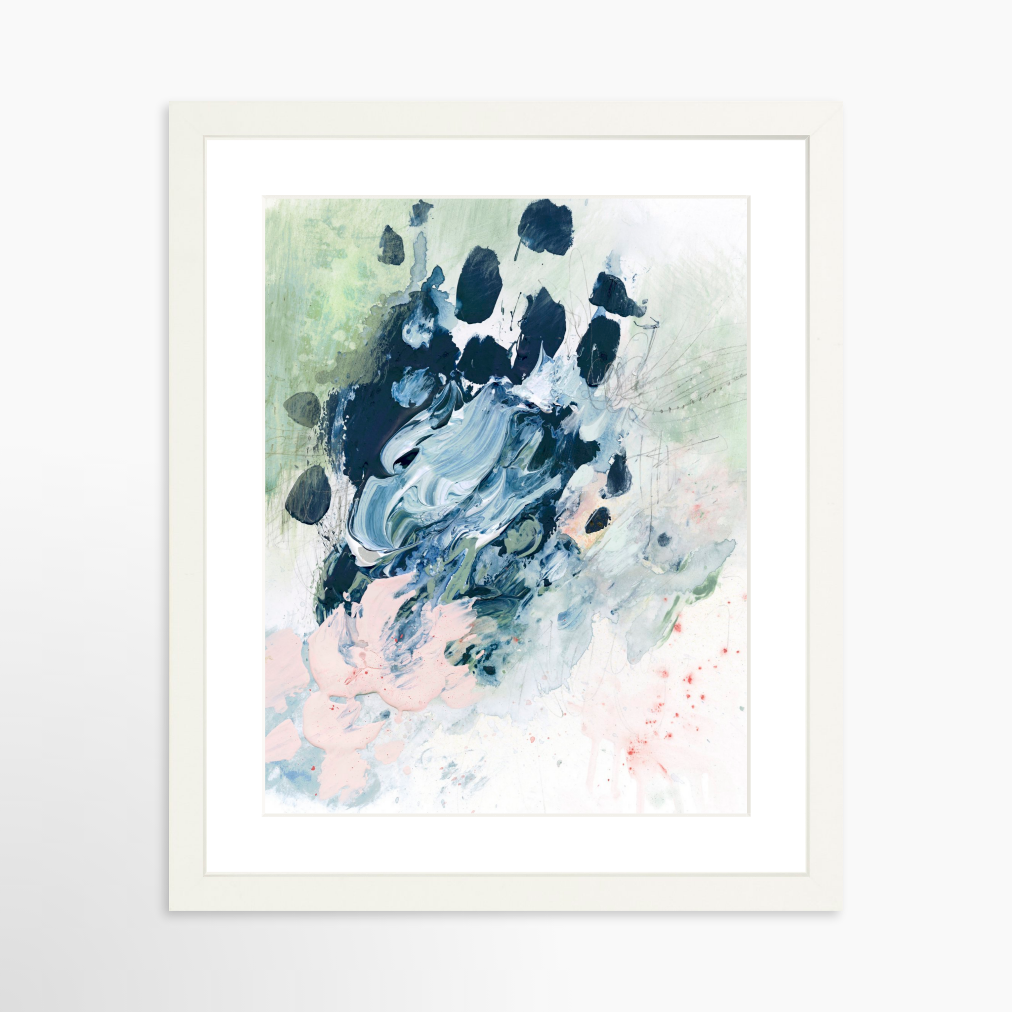 11x14 / White Frame + White Mat