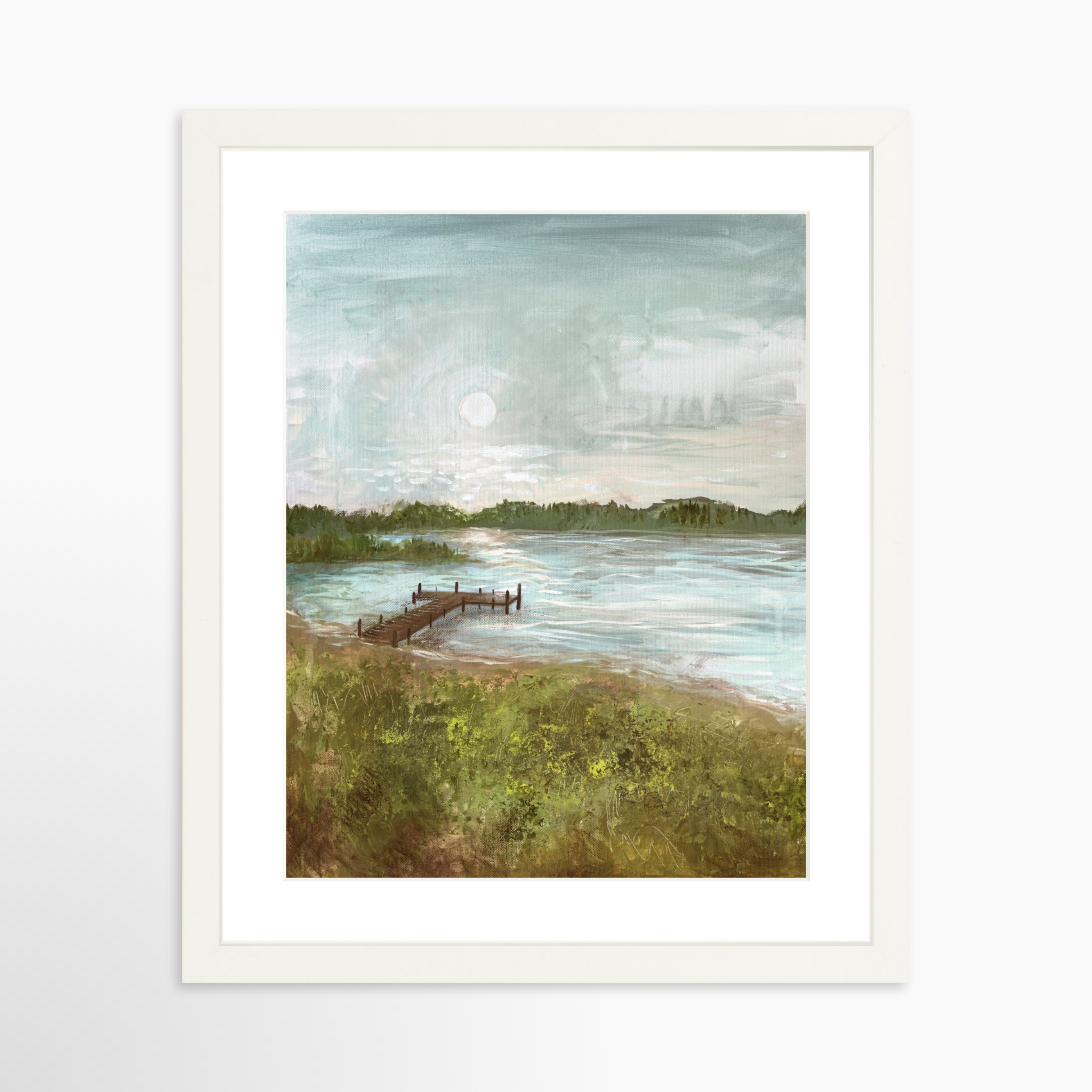 11x14 / White Frame + White Mat