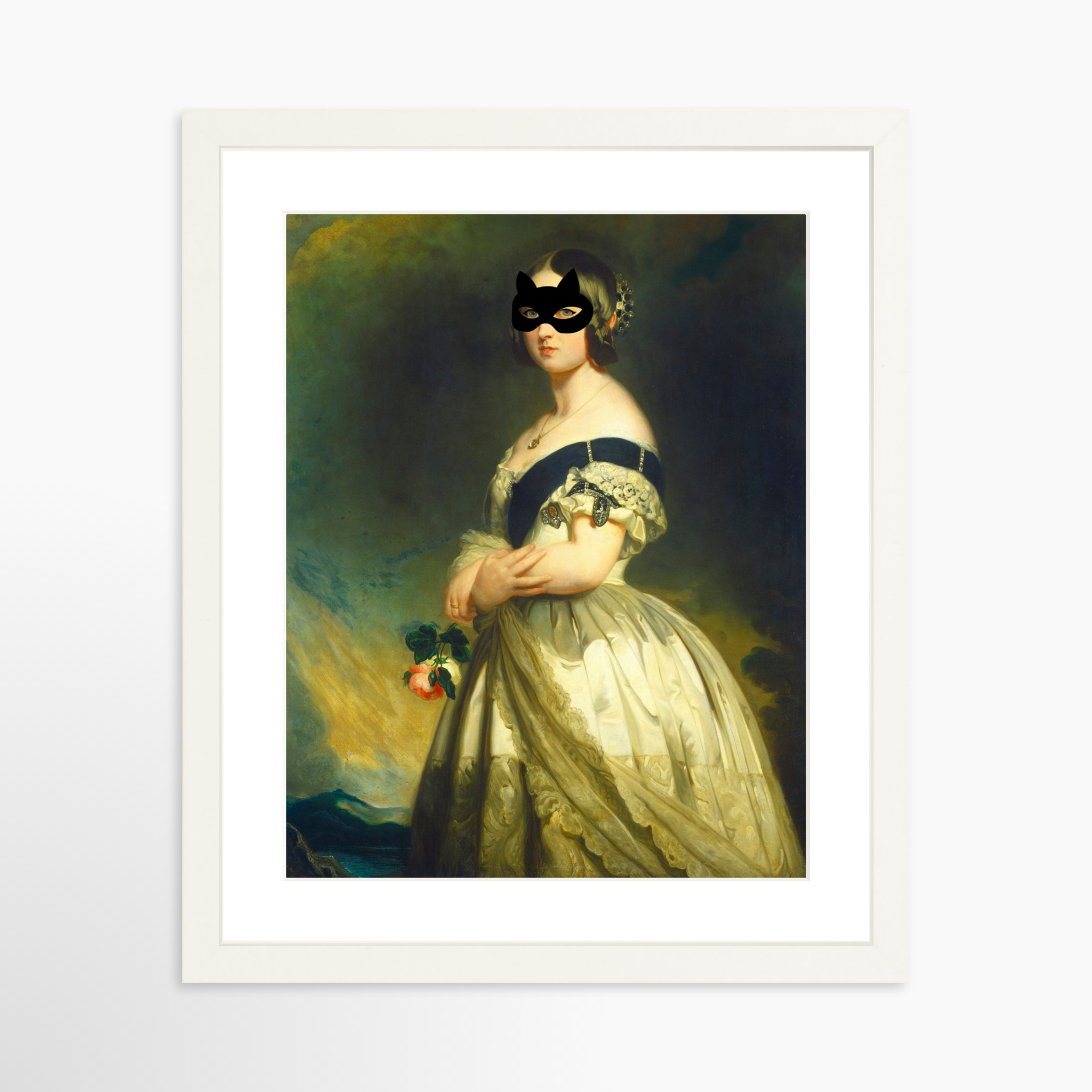 11x14 / White Frame + White Mat