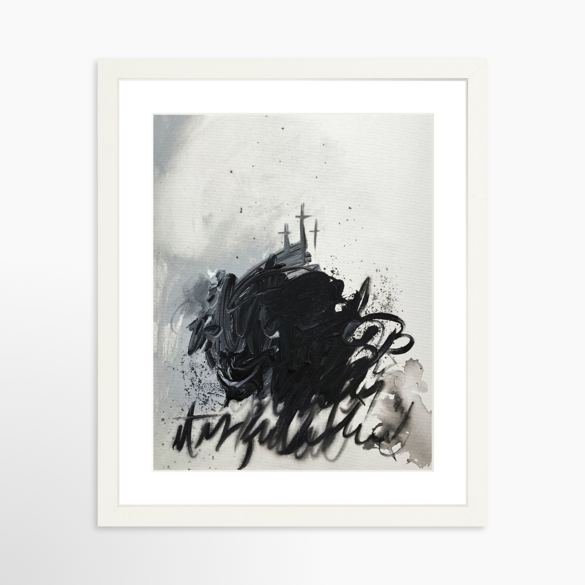 11x14 / White Frame + White Mat