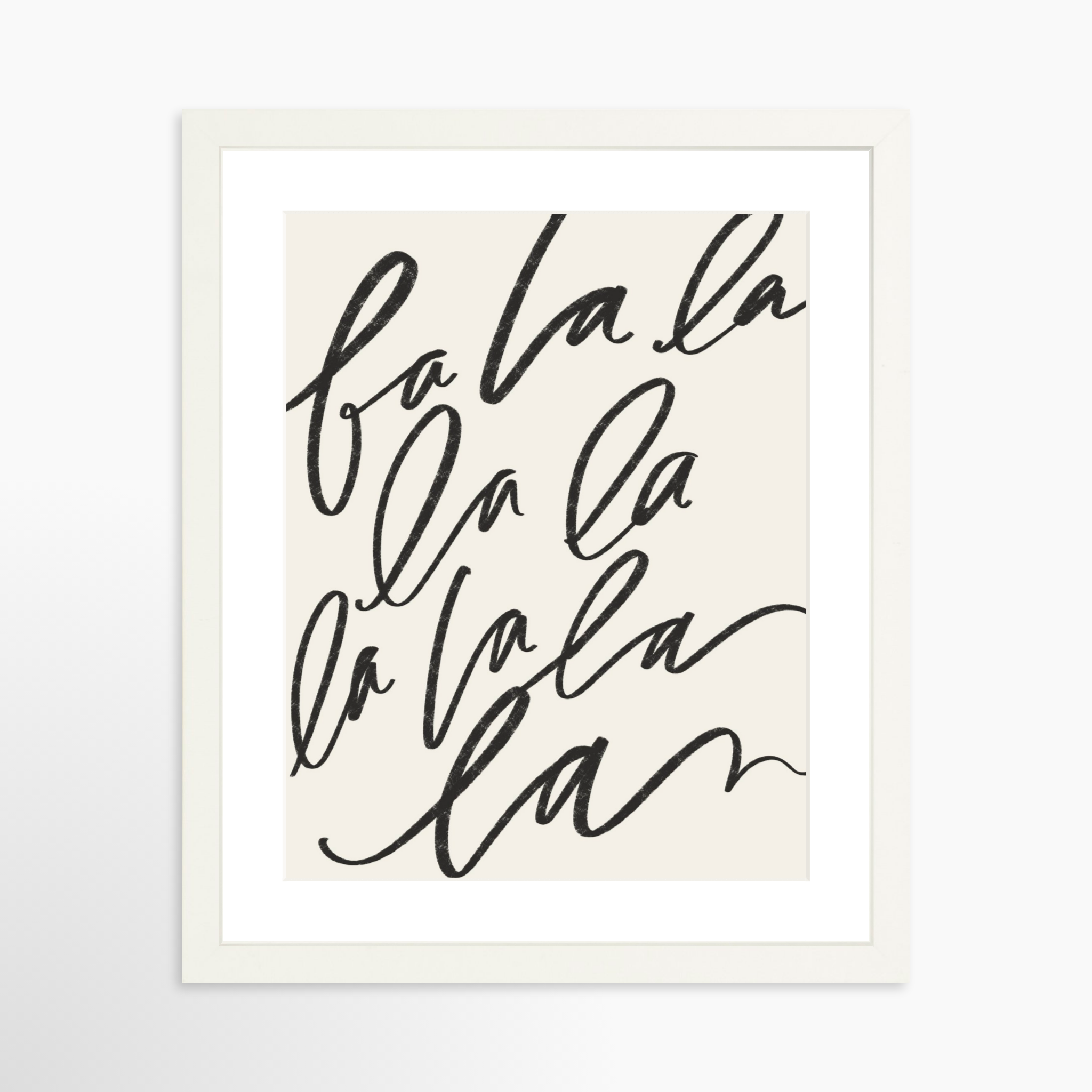 11x14 / White Frame + White Mat