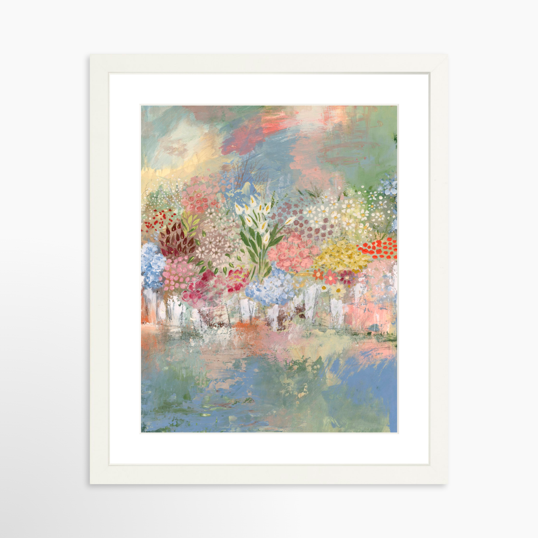 11x14 / White Frame + White Mat