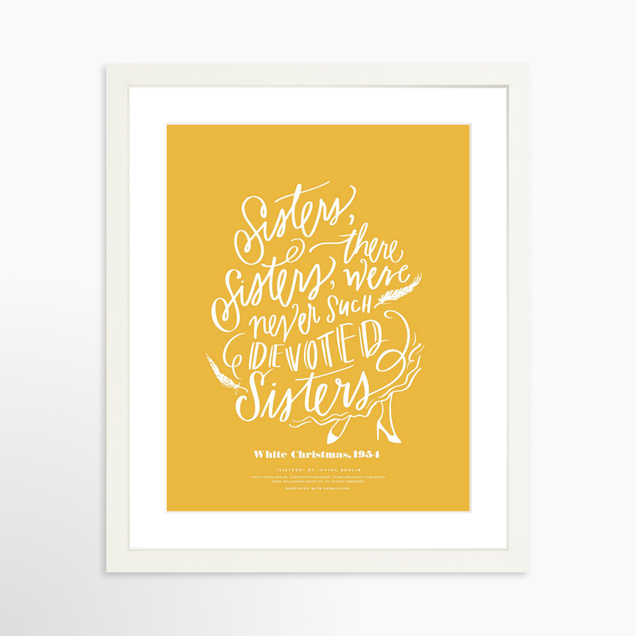 11x14 / White Frame + White Mat