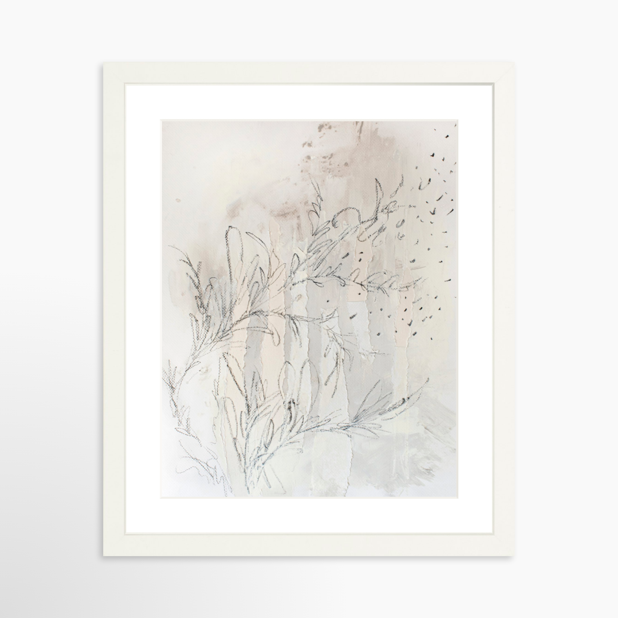 11x14 / White Frame + White Mat