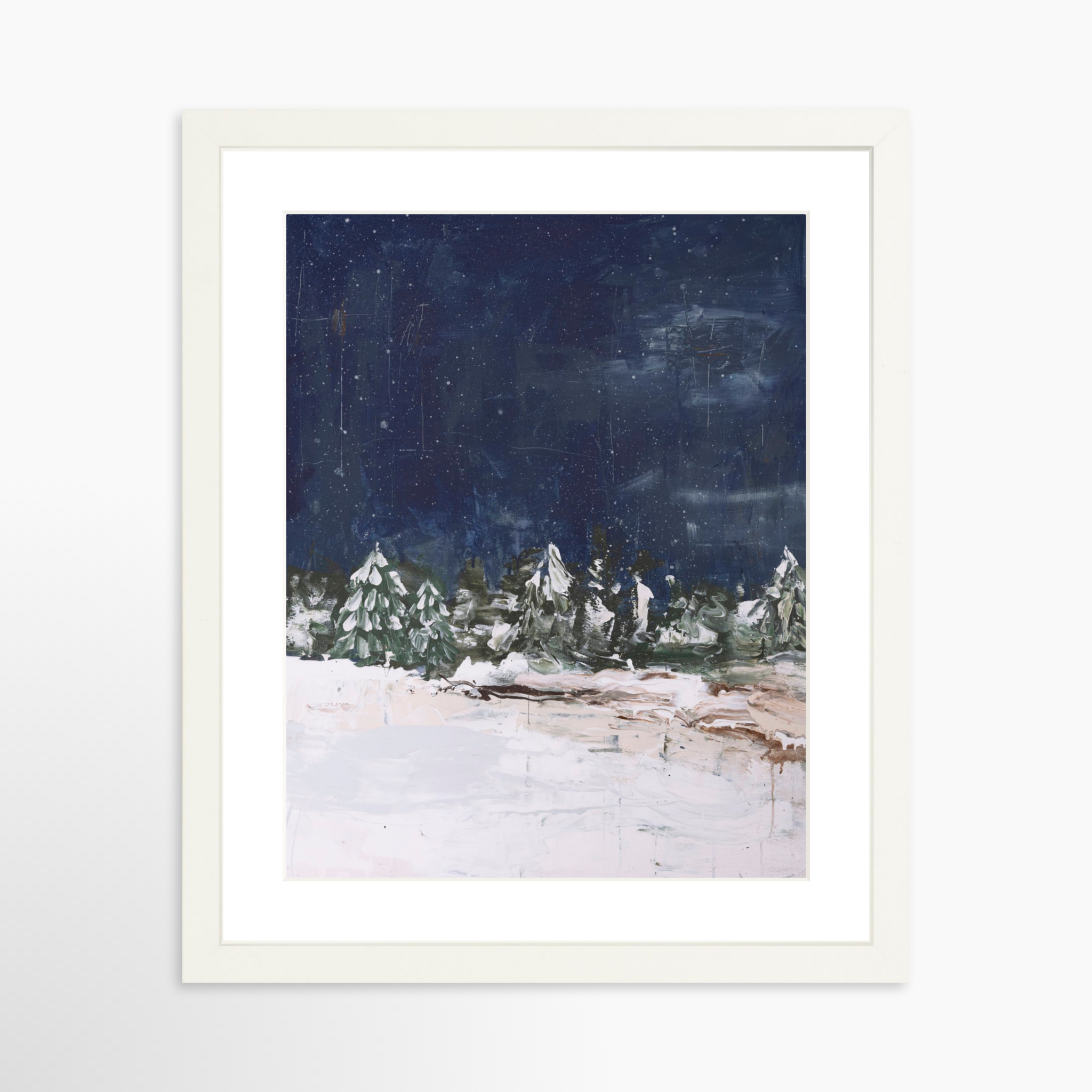 11x14 / White Frame + White Mat