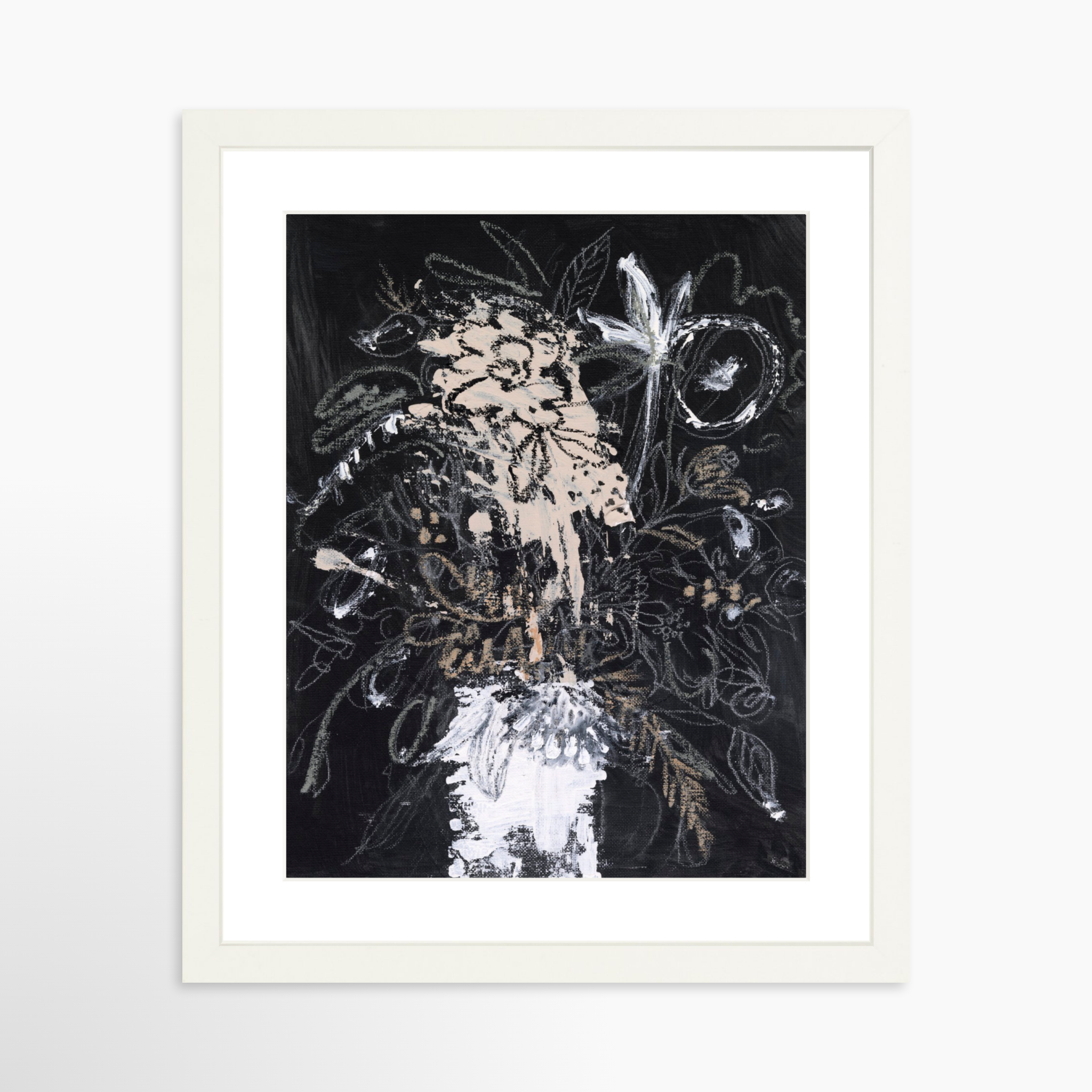 11x14 / White Frame + White Mat
