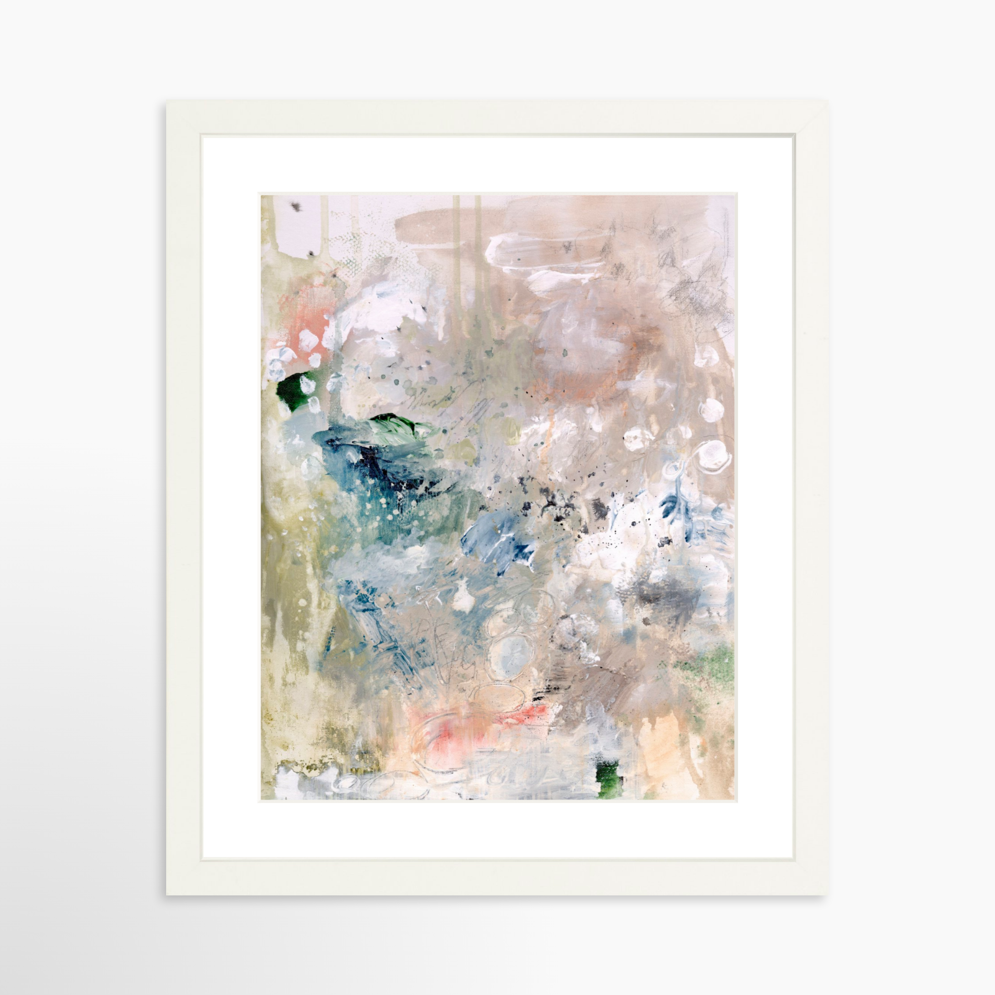 11x14 / White Frame + White Mat