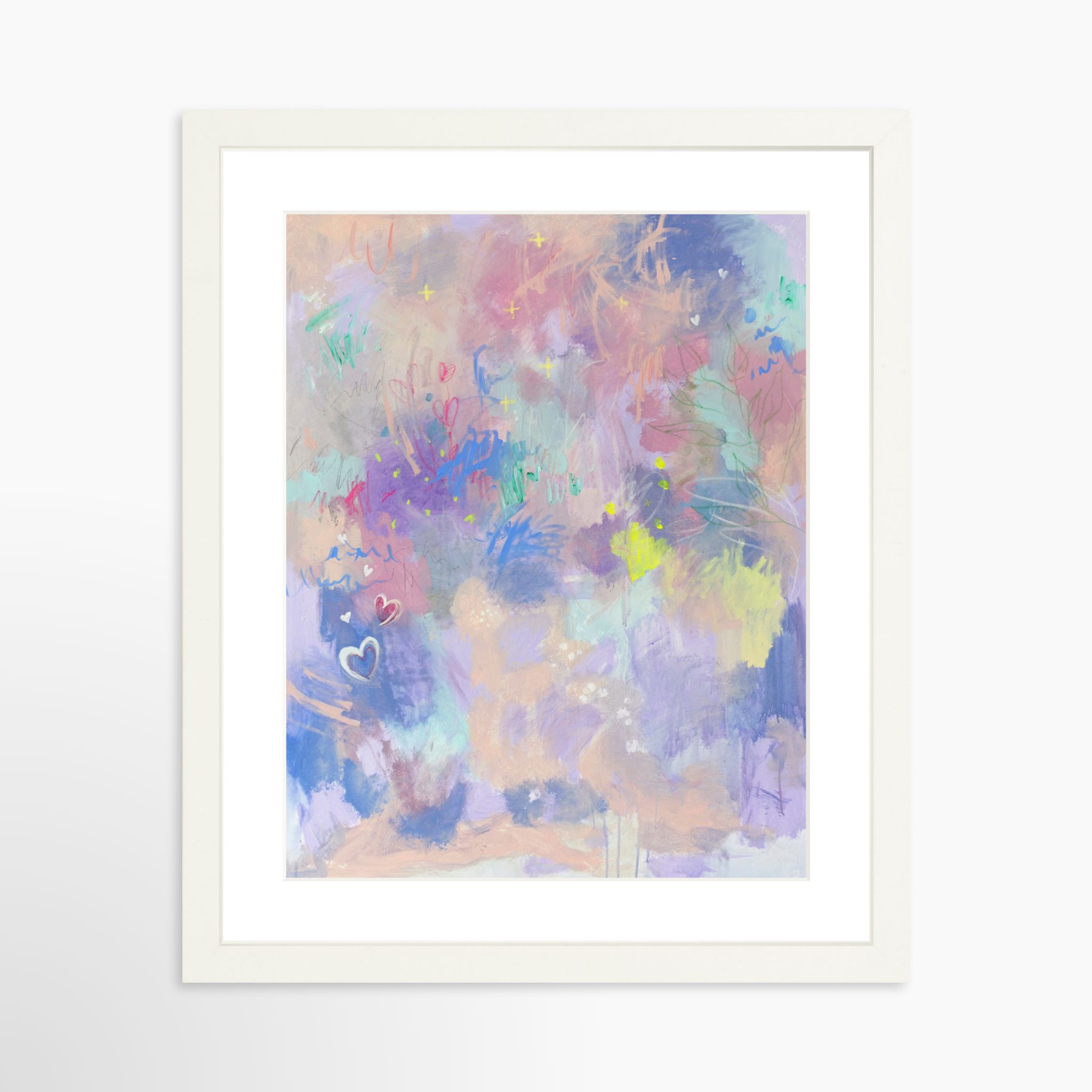 11x14 / White Frame + White Mat