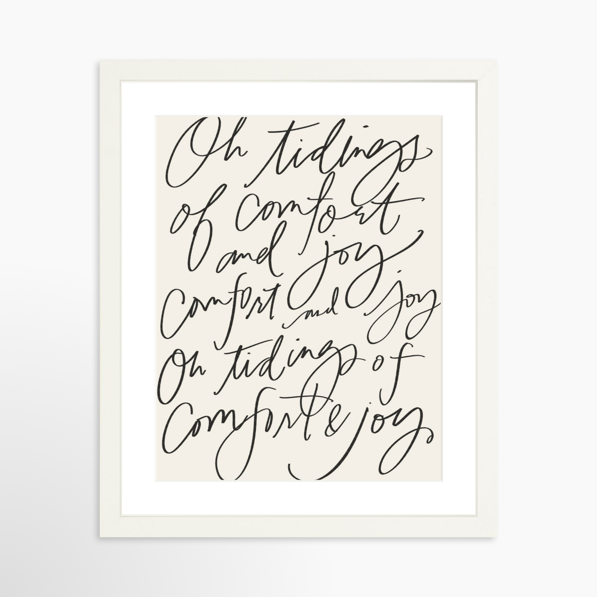 11x14 / White Frame + White Mat