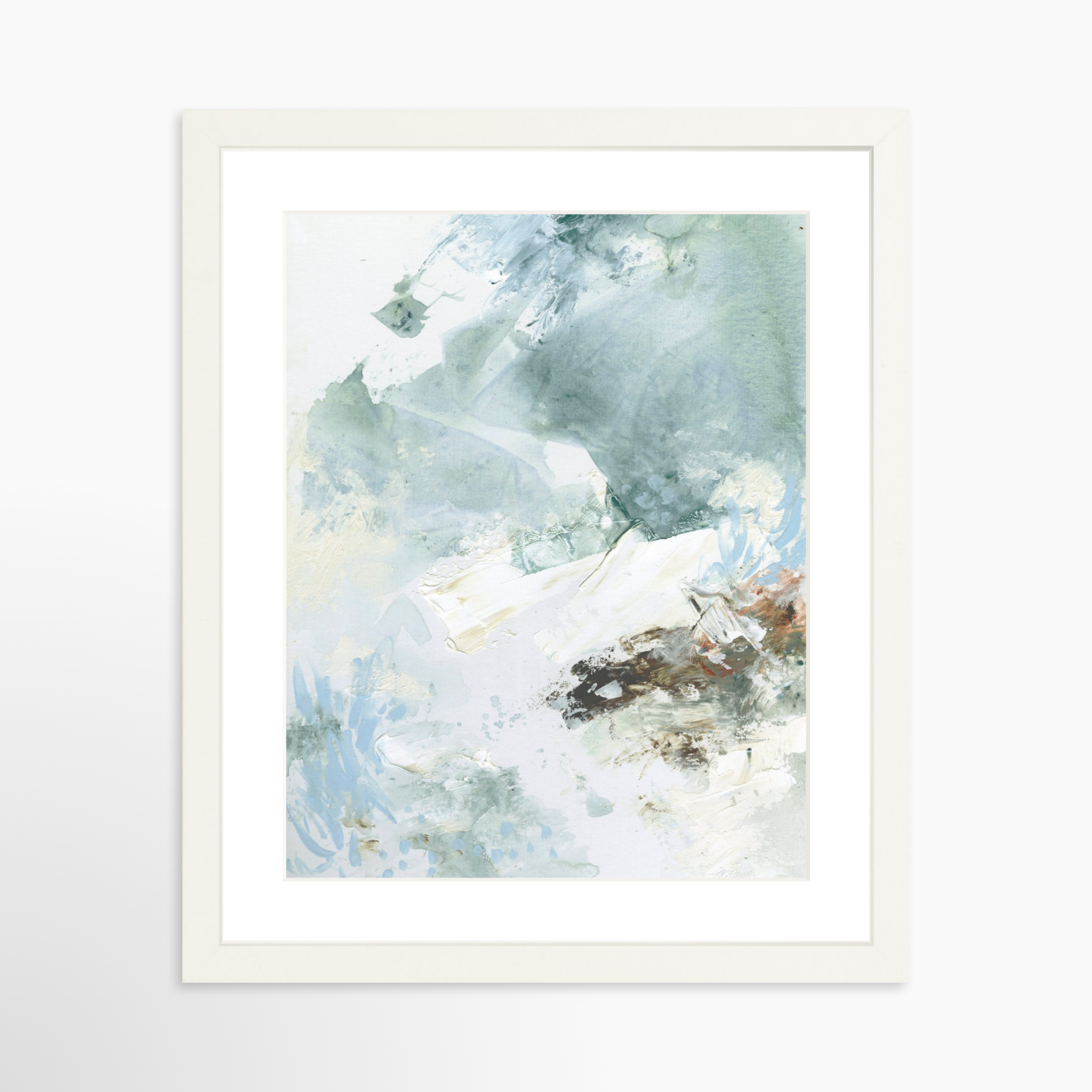 11x14 / White Frame + White Mat