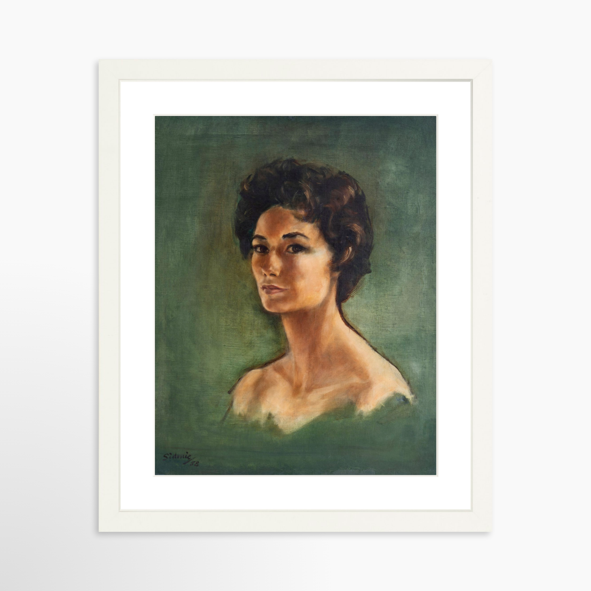 11x14 / White Frame + White Mat