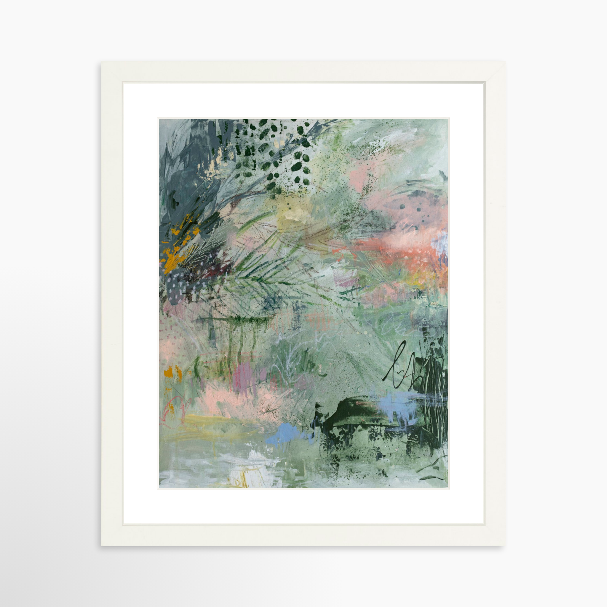 11x14 / White Frame + White Mat