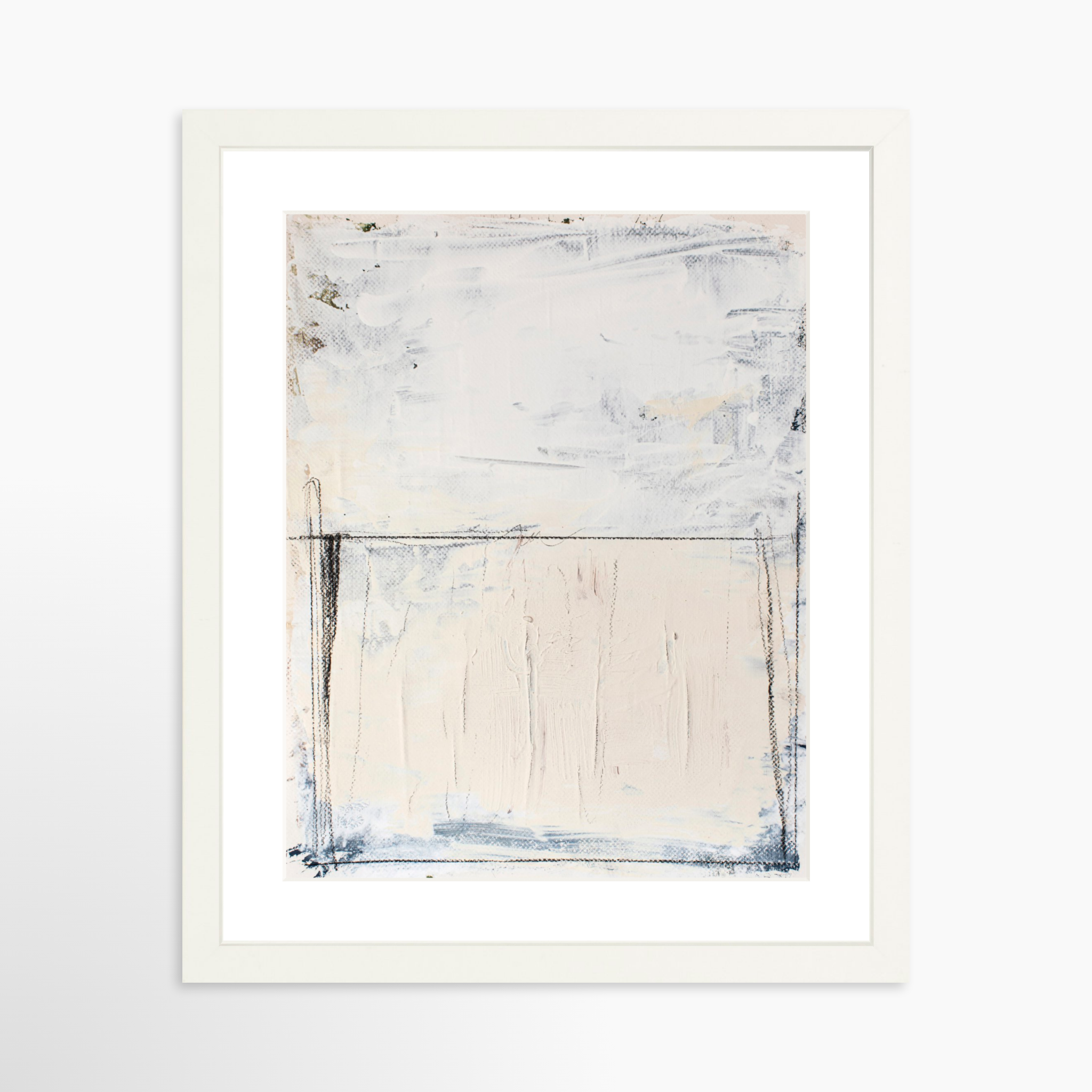 11x14 / White Frame + White Mat