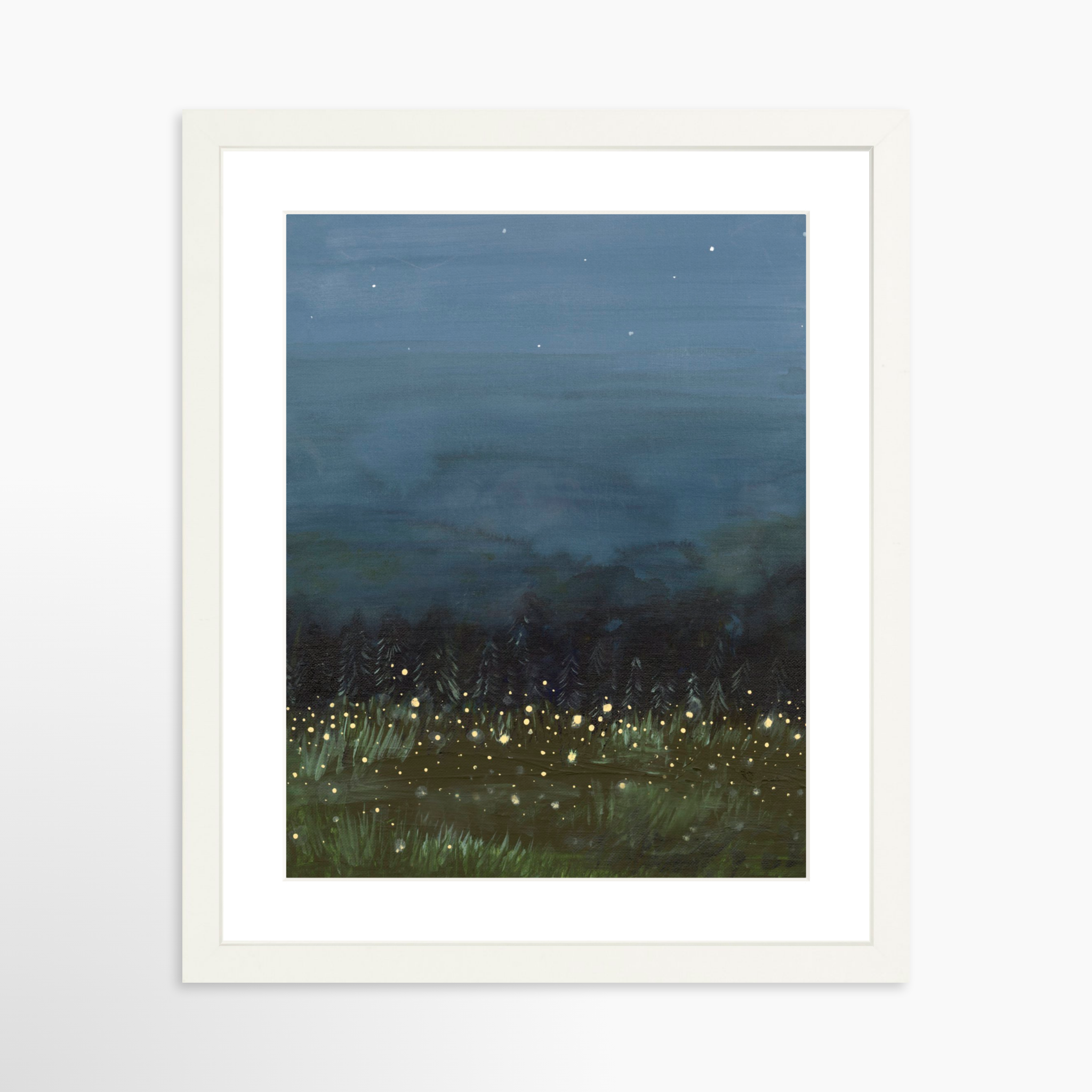 11x14 / White Frame + White Mat