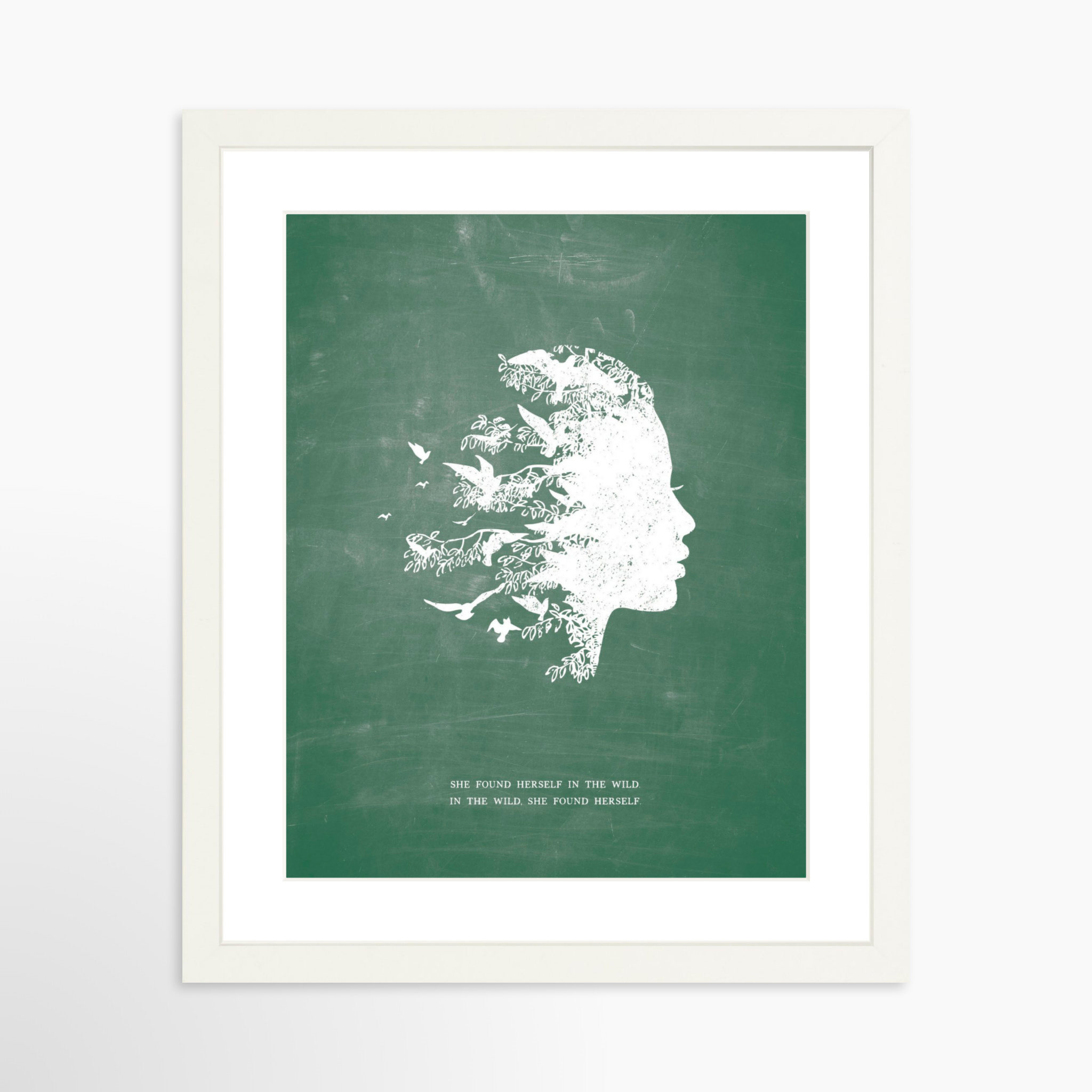 11x14 / White Frame + White Mat