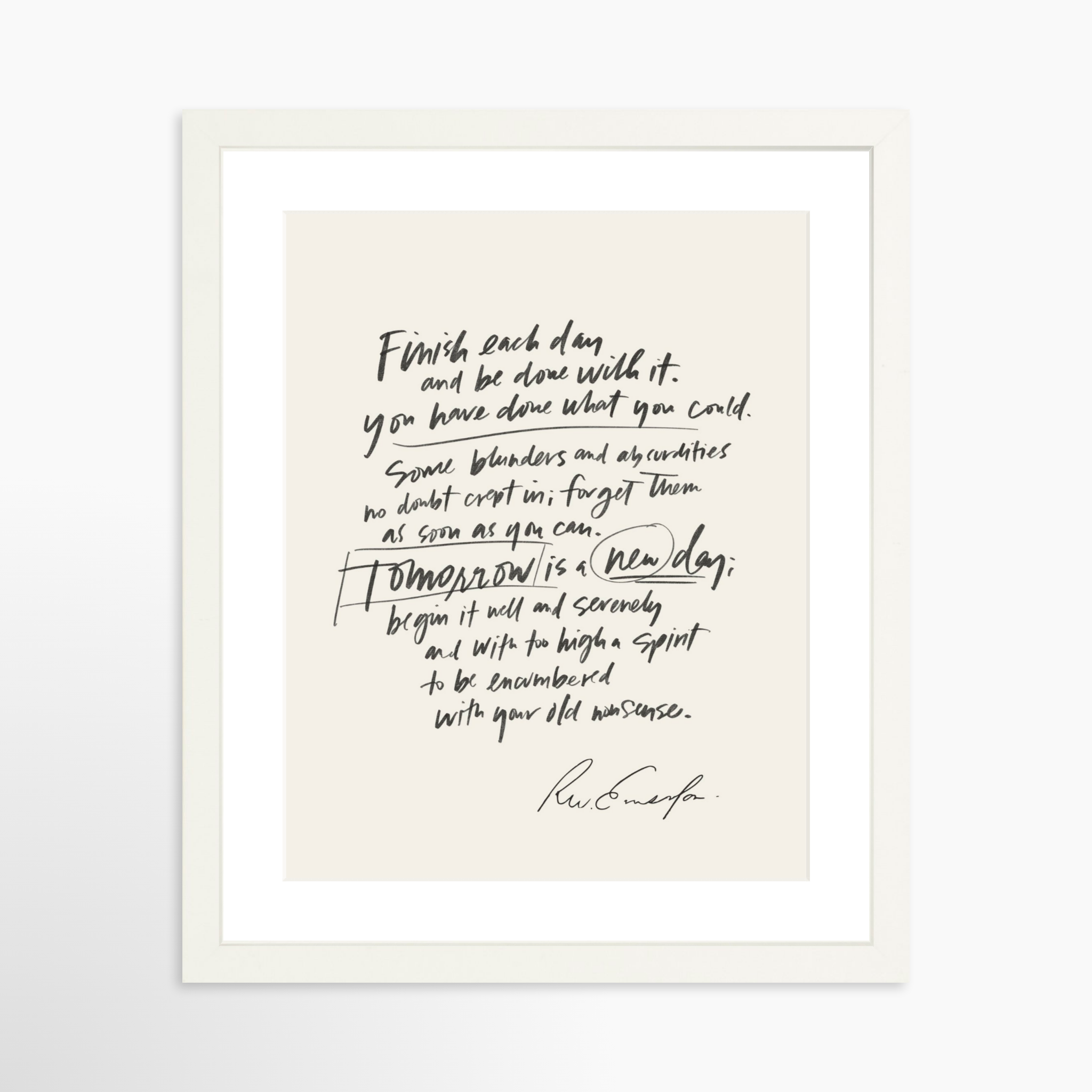 11x14 / White Frame + White Mat