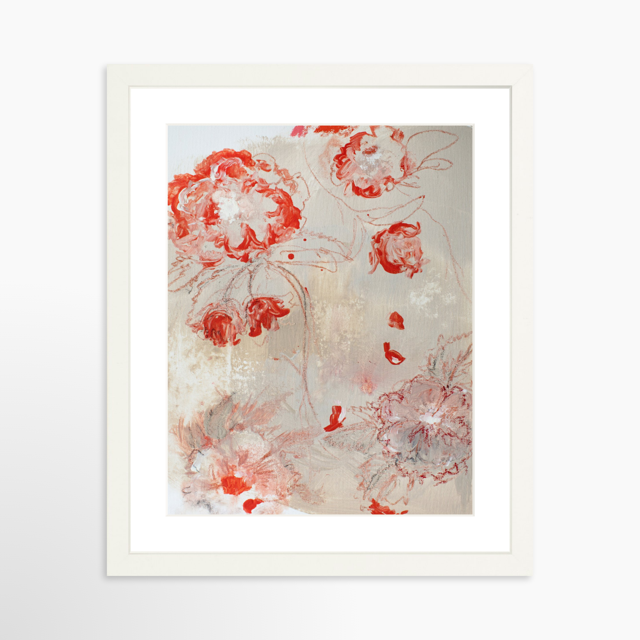 11x14 / White Frame + White Mat