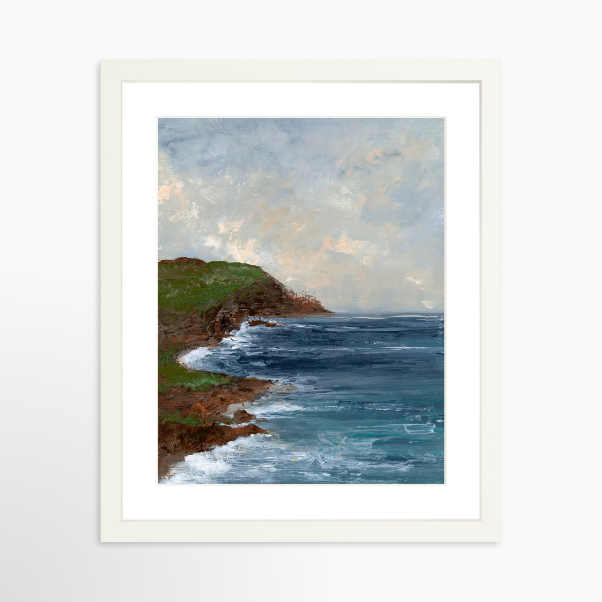 11x14 / White Frame + White Mat