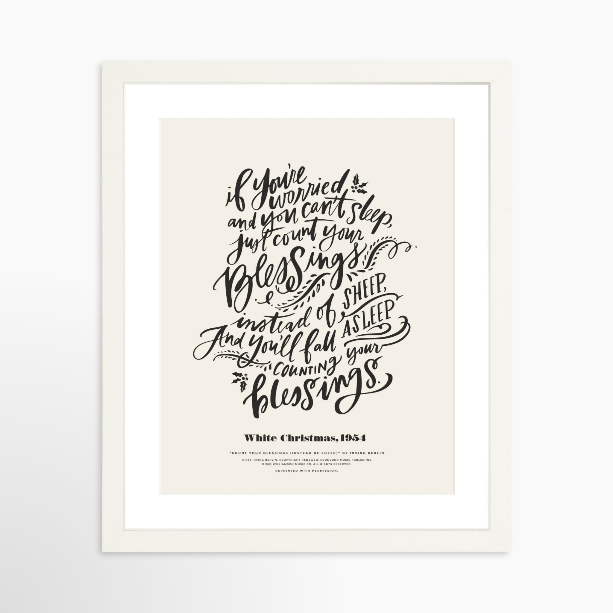 11x14 / White Frame + White Mat