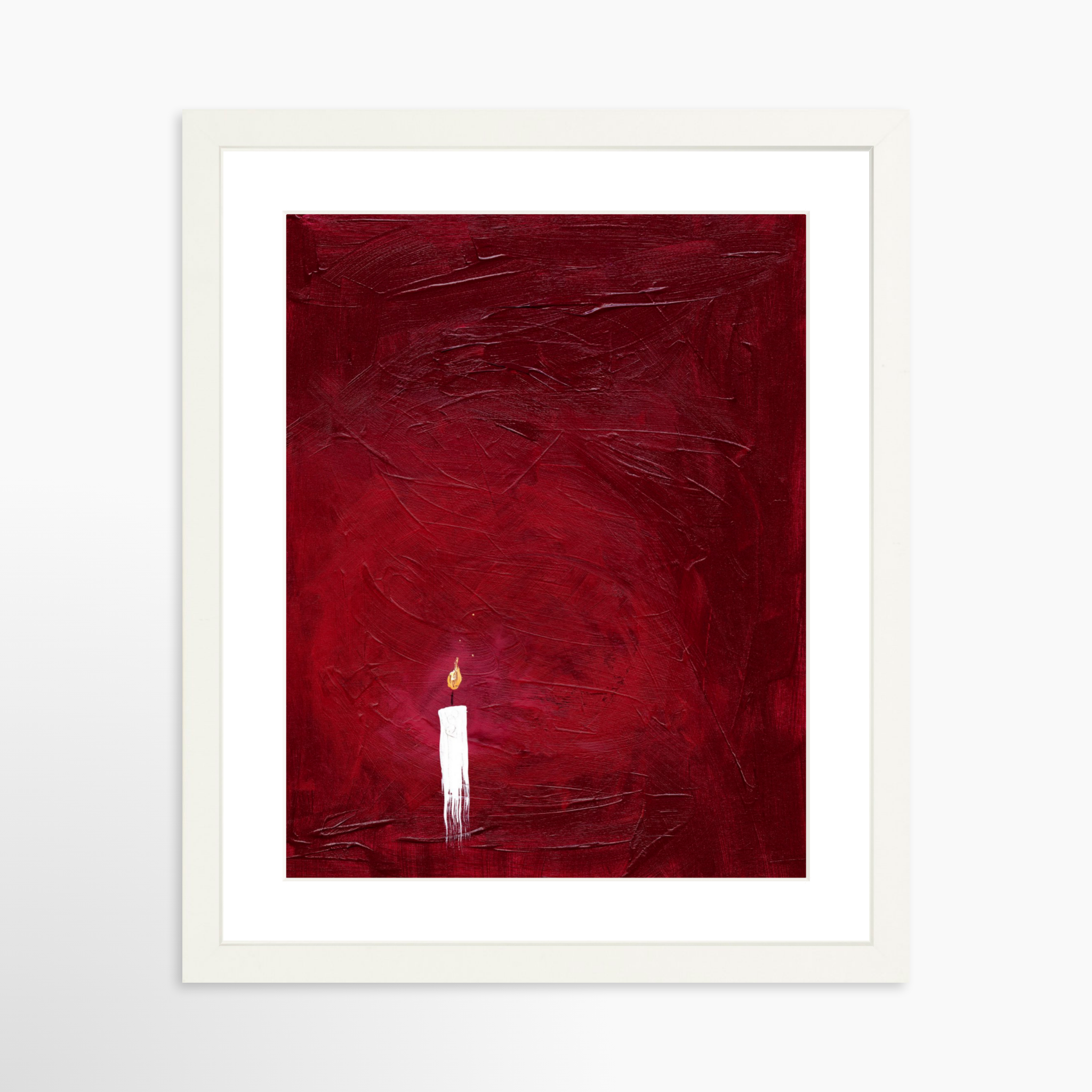 11x14 / White Frame + White Mat