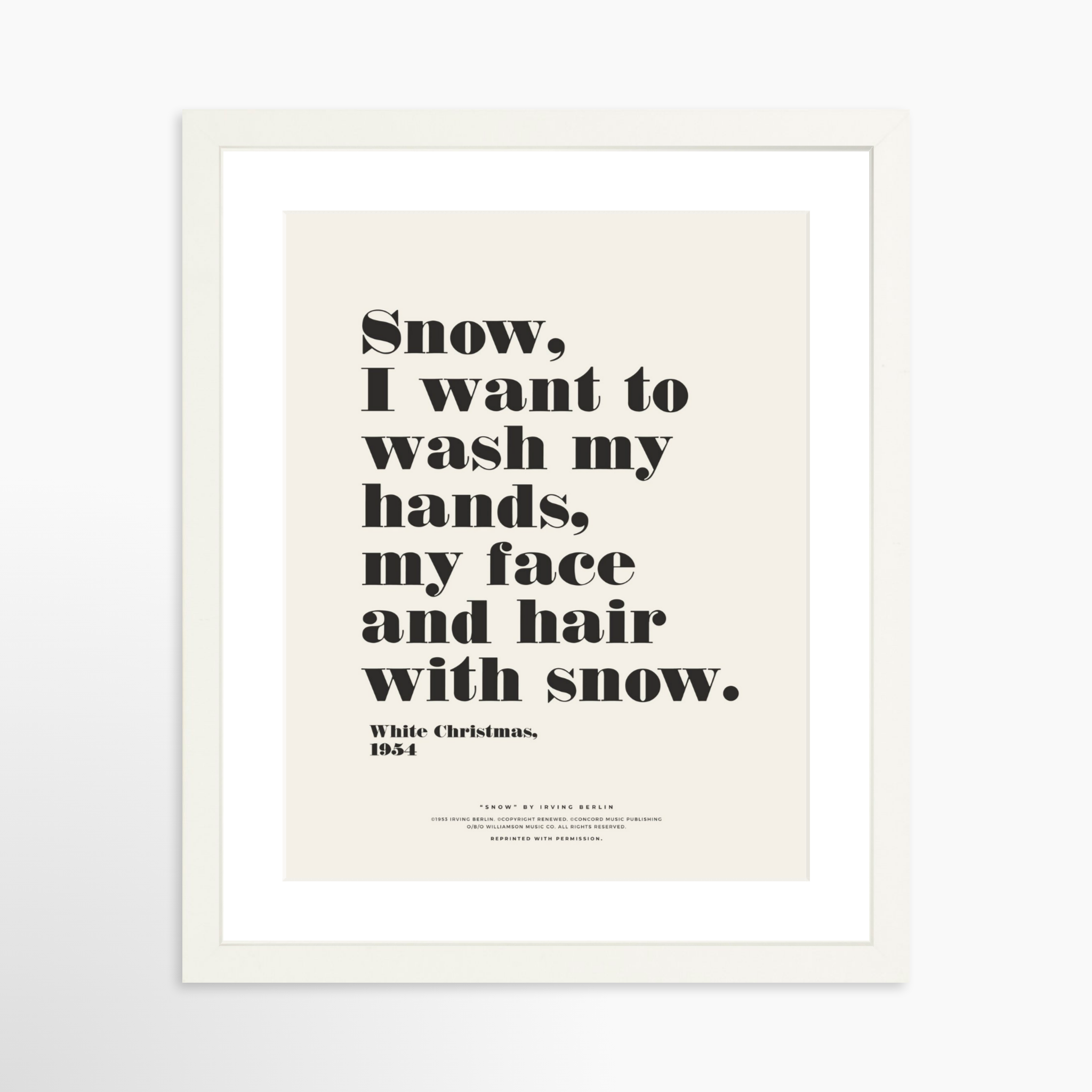 11x14 / White Frame + White Mat