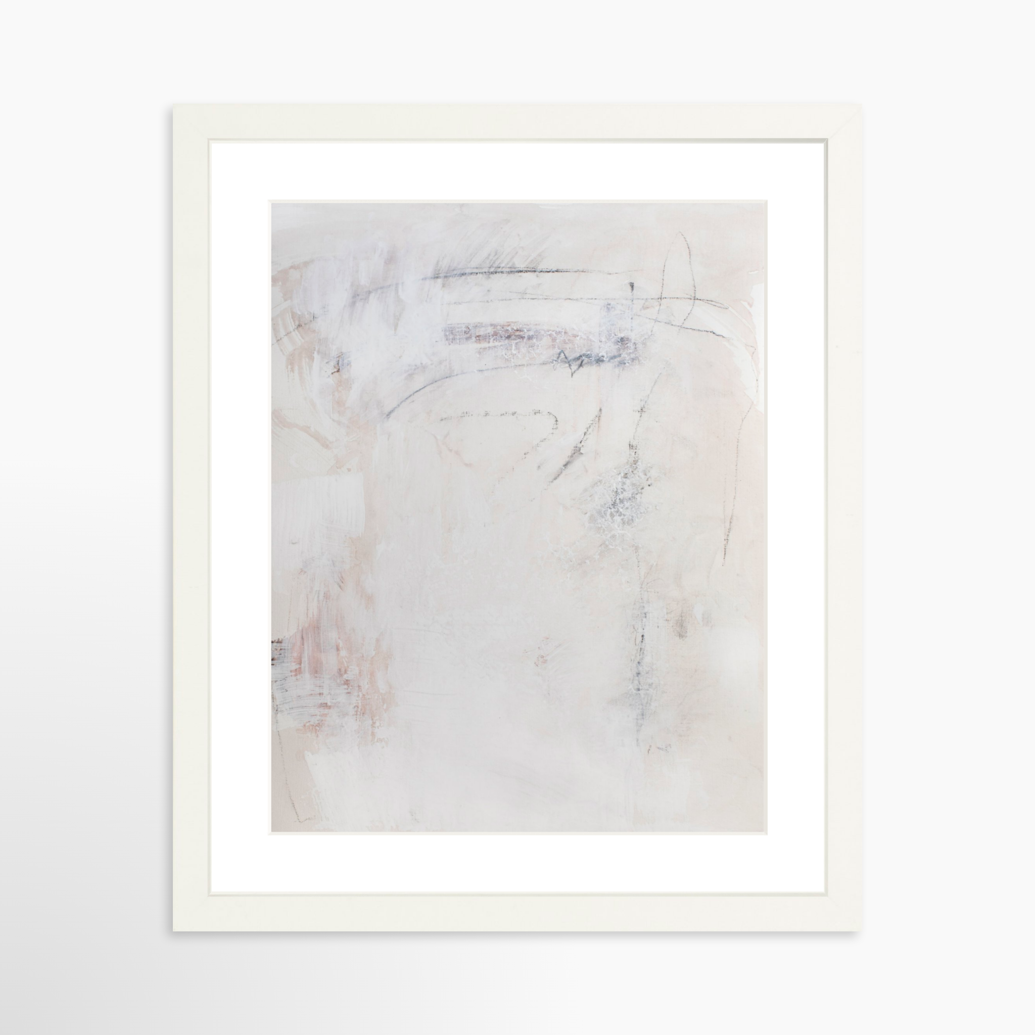 11x14 / White Frame + White Mat