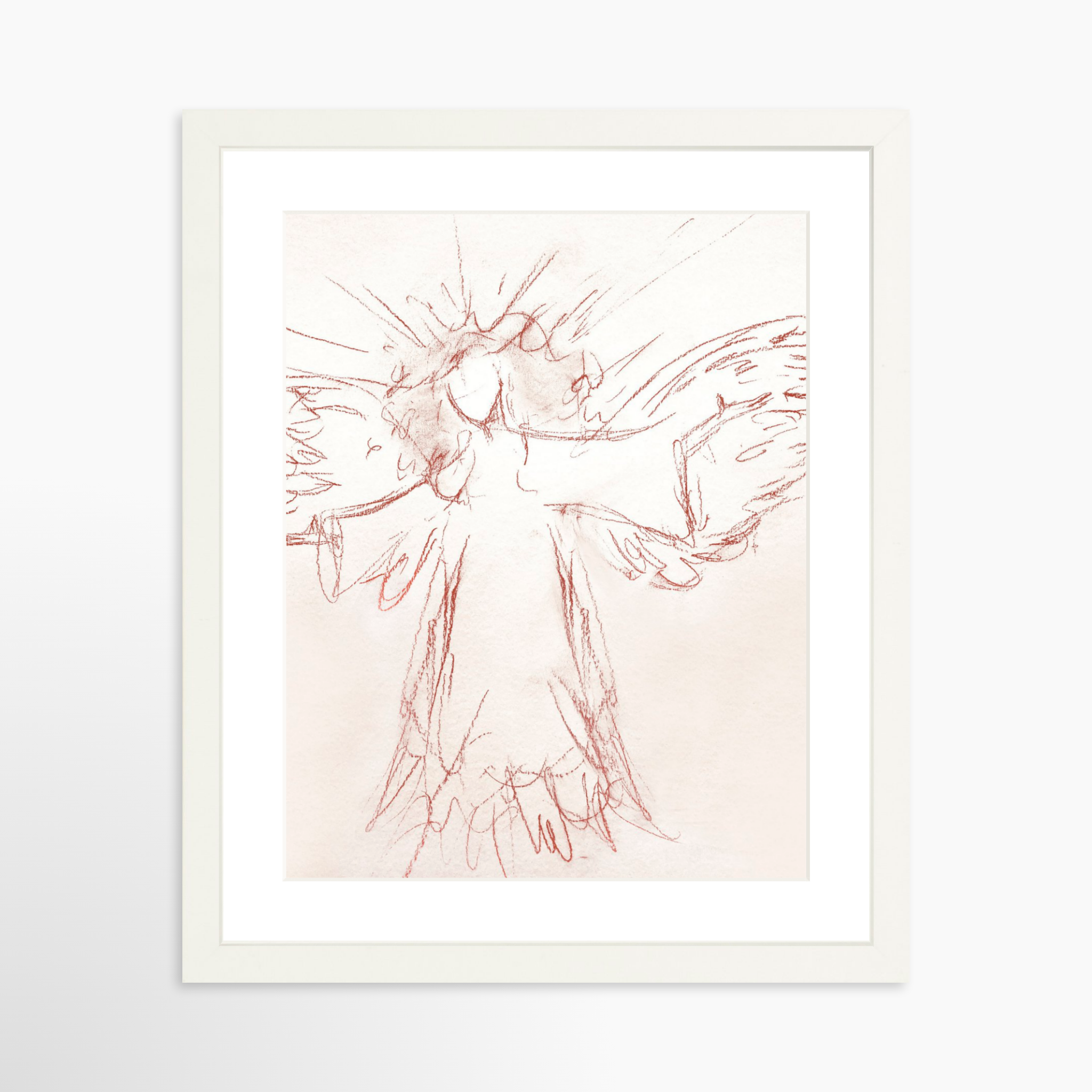 11x14 / White Frame + White Mat