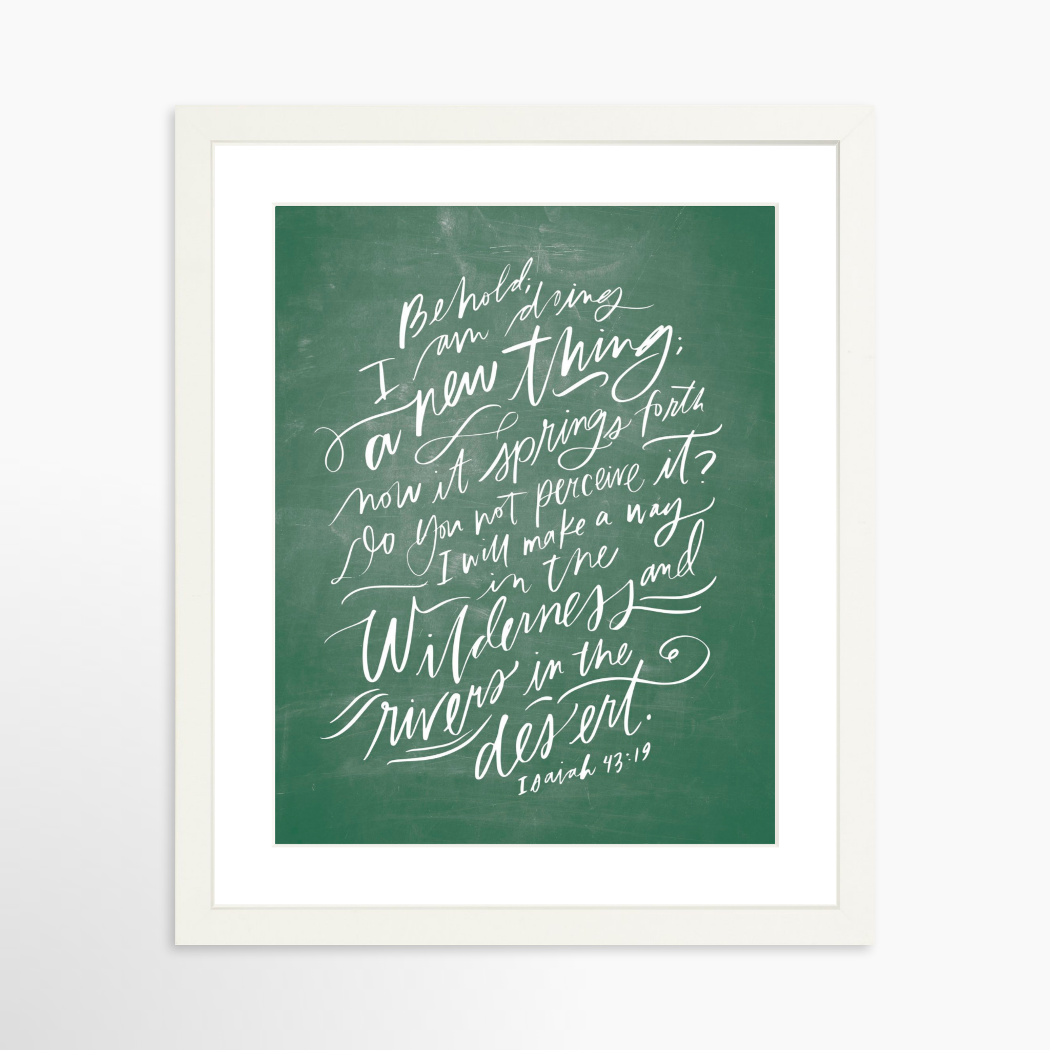 11x14 / White Frame + White Mat