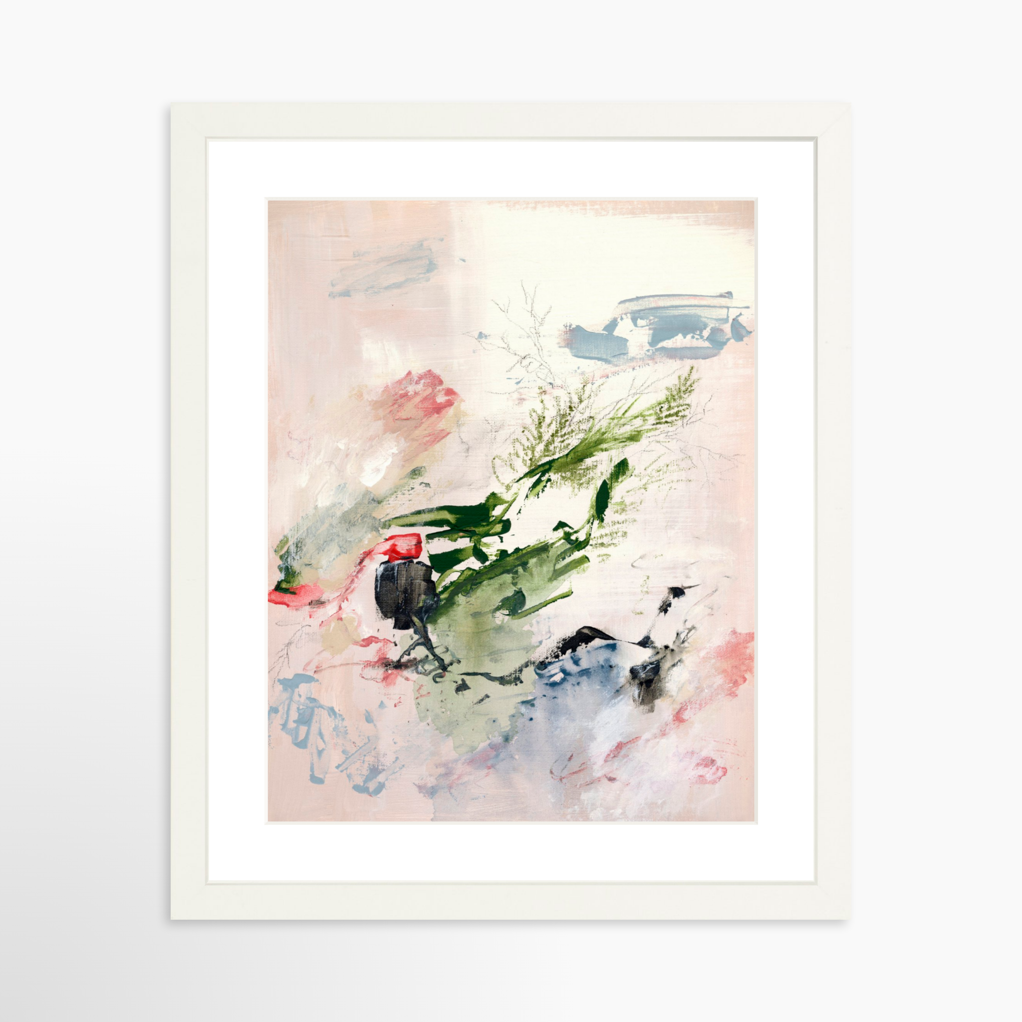 11x14 / White Frame + White Mat