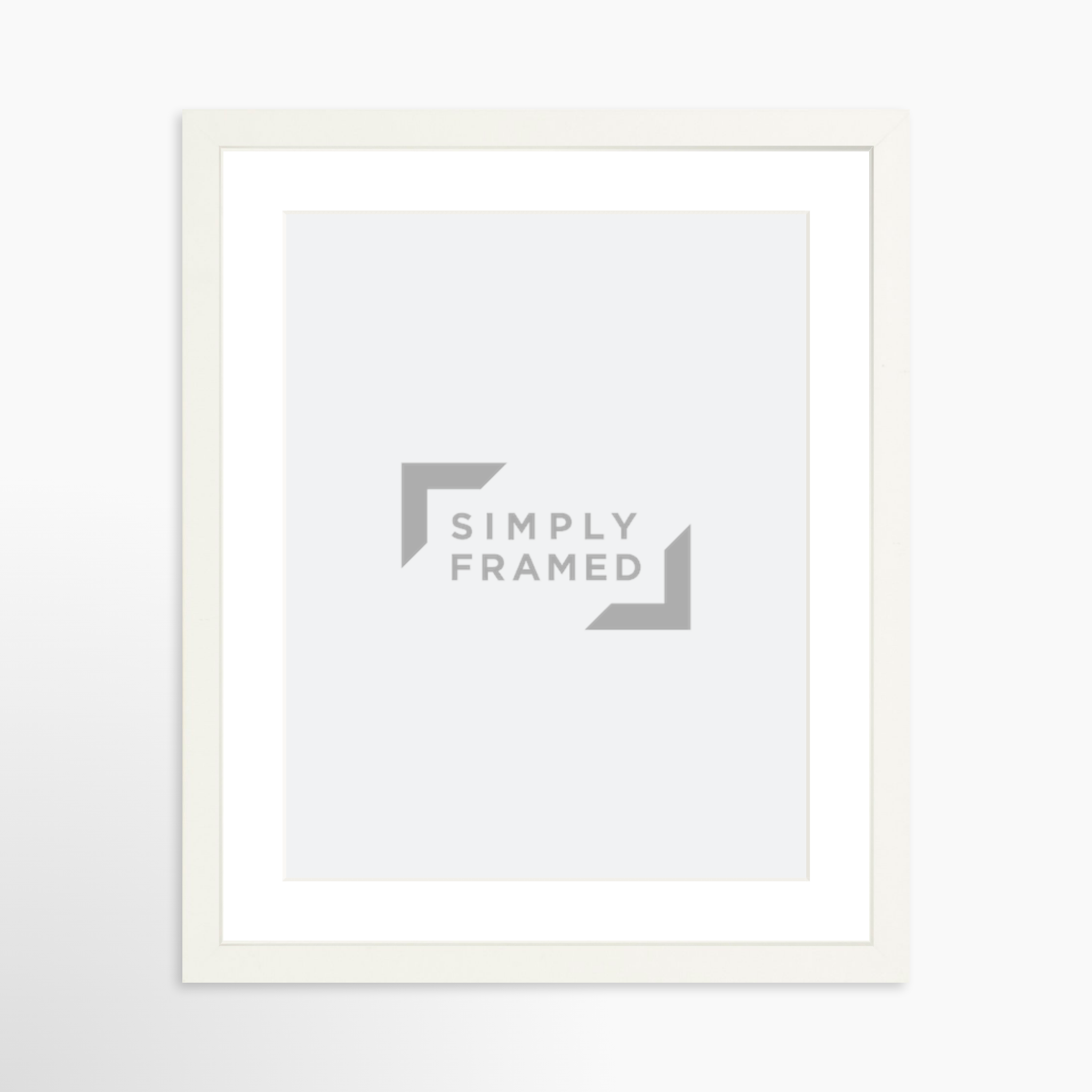 11x14 / White Frame + White Mat