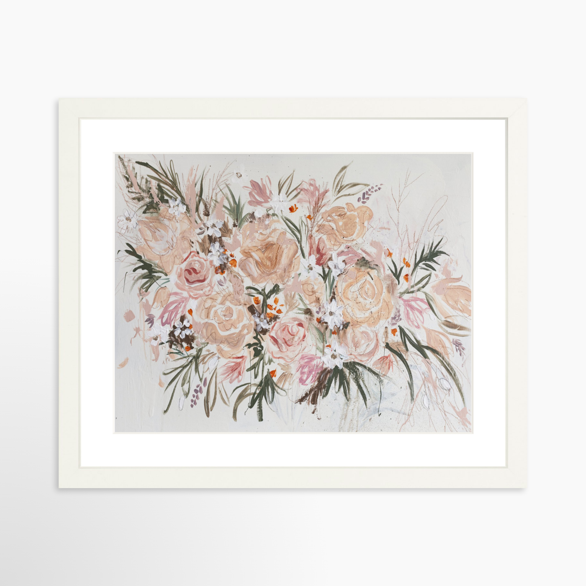 14x11 / White Frame + White Mat