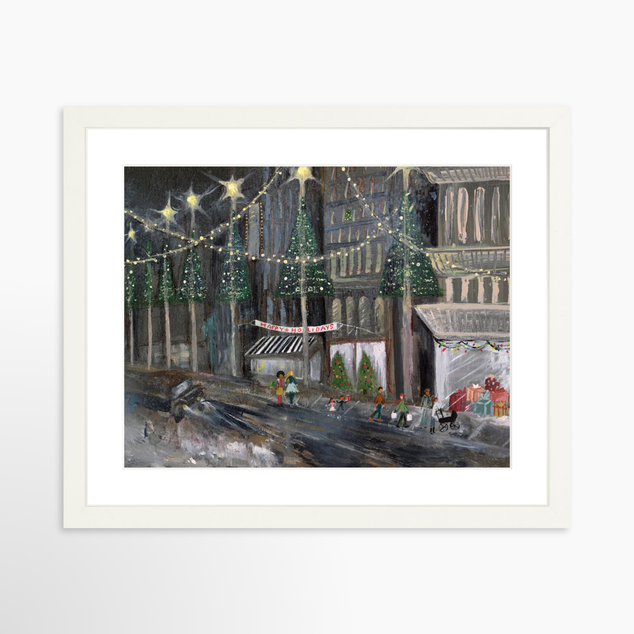 14x11 / White Frame + White Mat