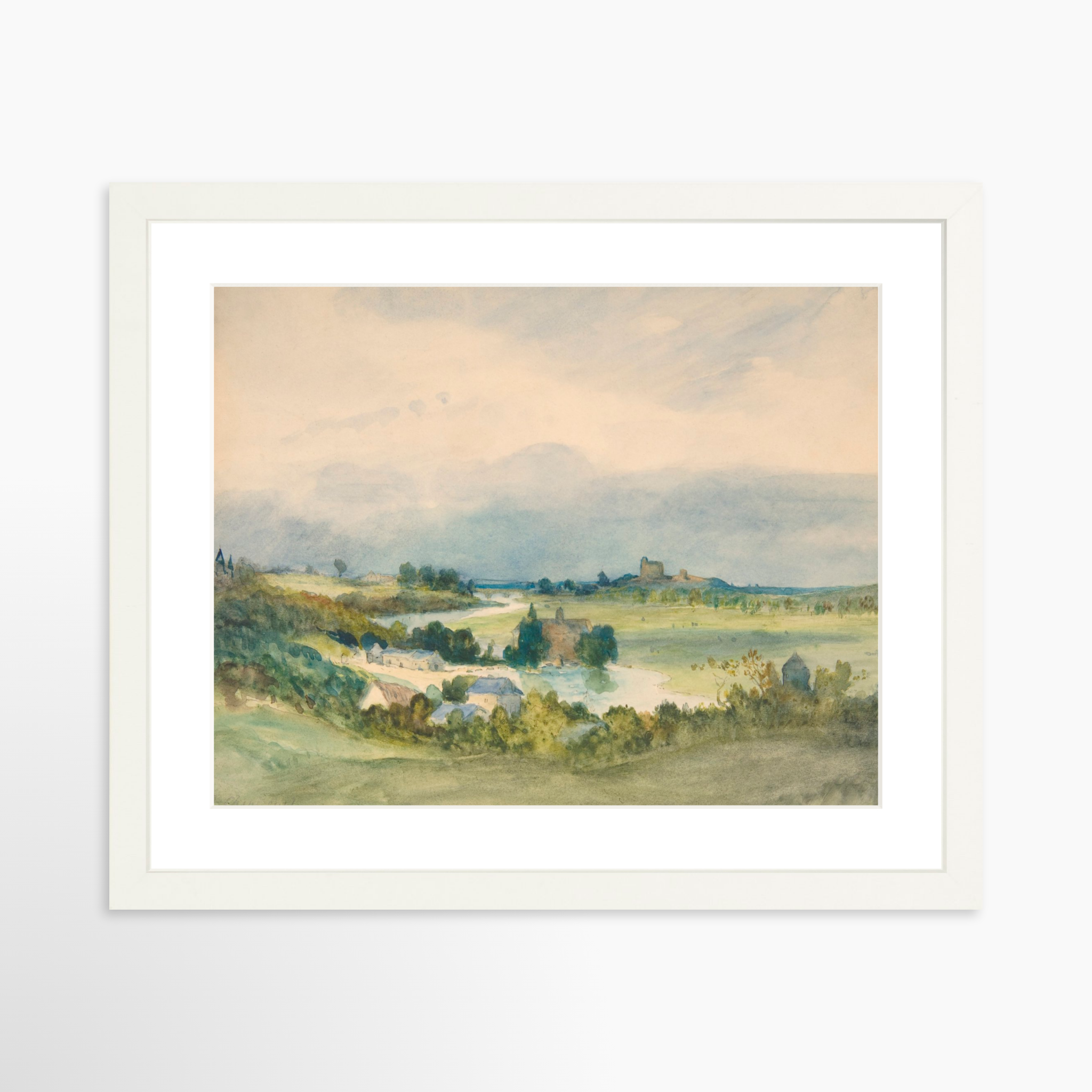 14x11 / White Frame + White Mat