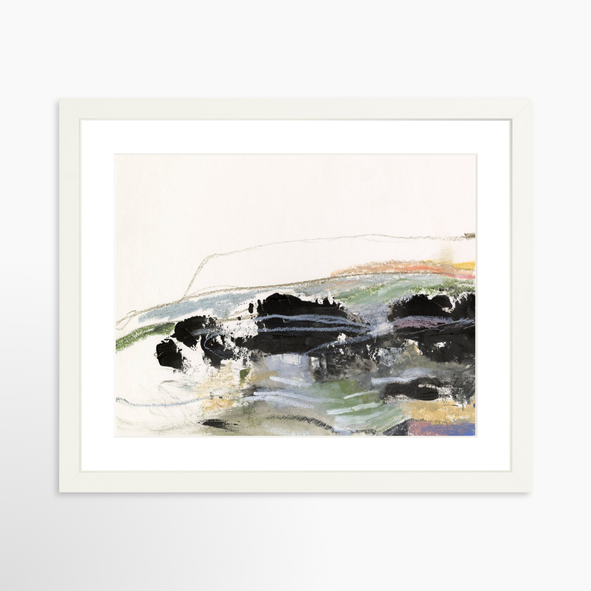 14x11 / White Frame + White Mat