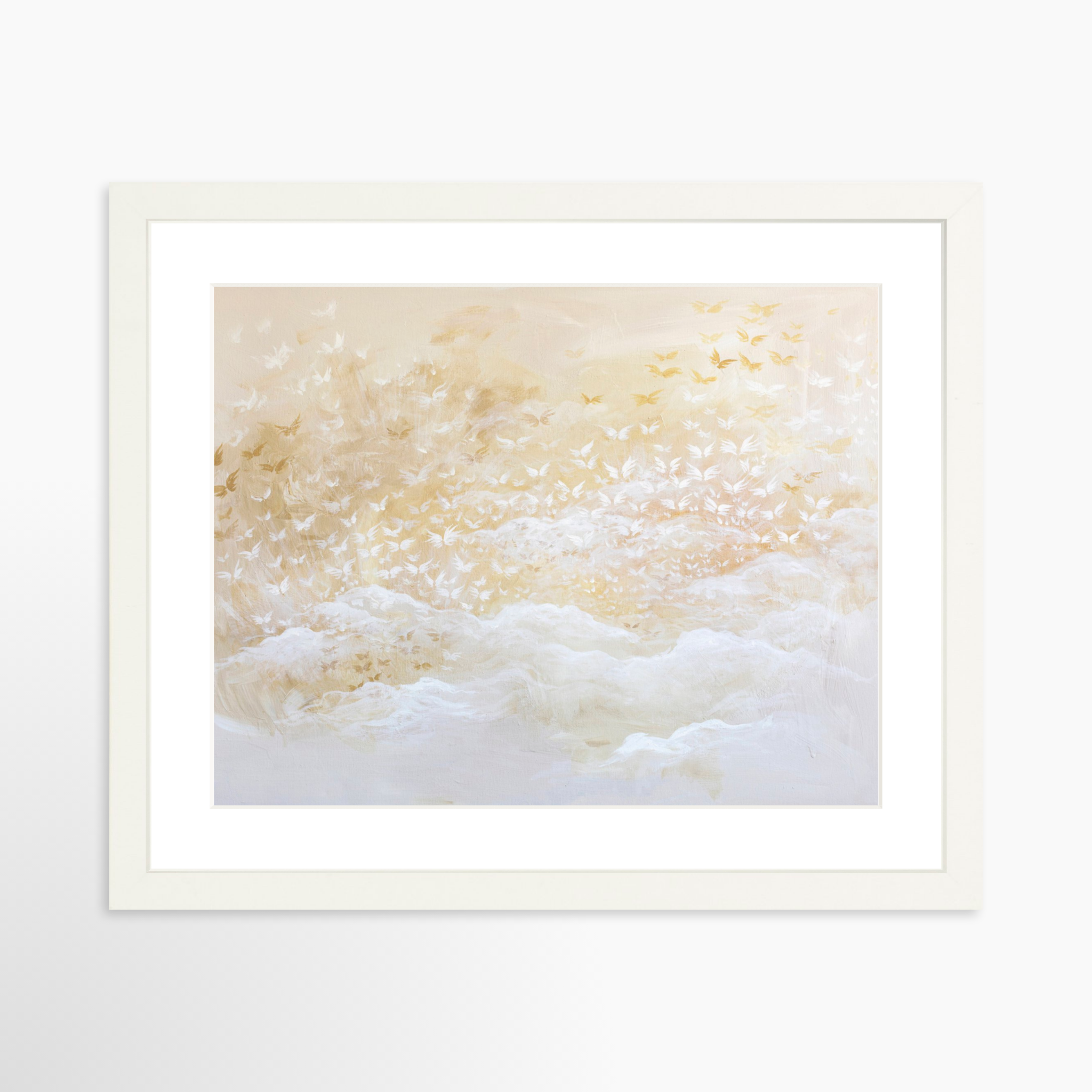 14x11 / White Frame + White Mat