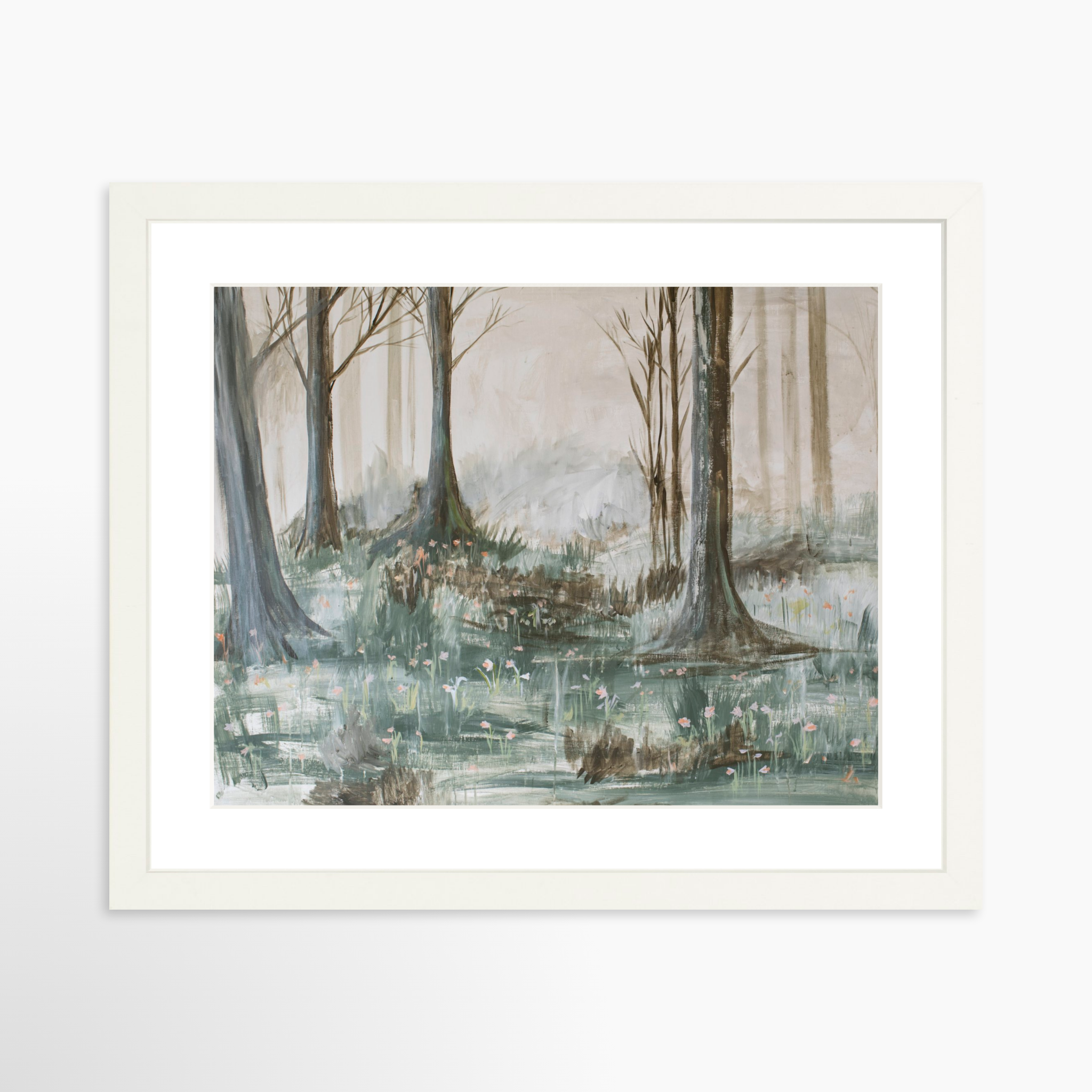 14x11 / White Frame + White Mat