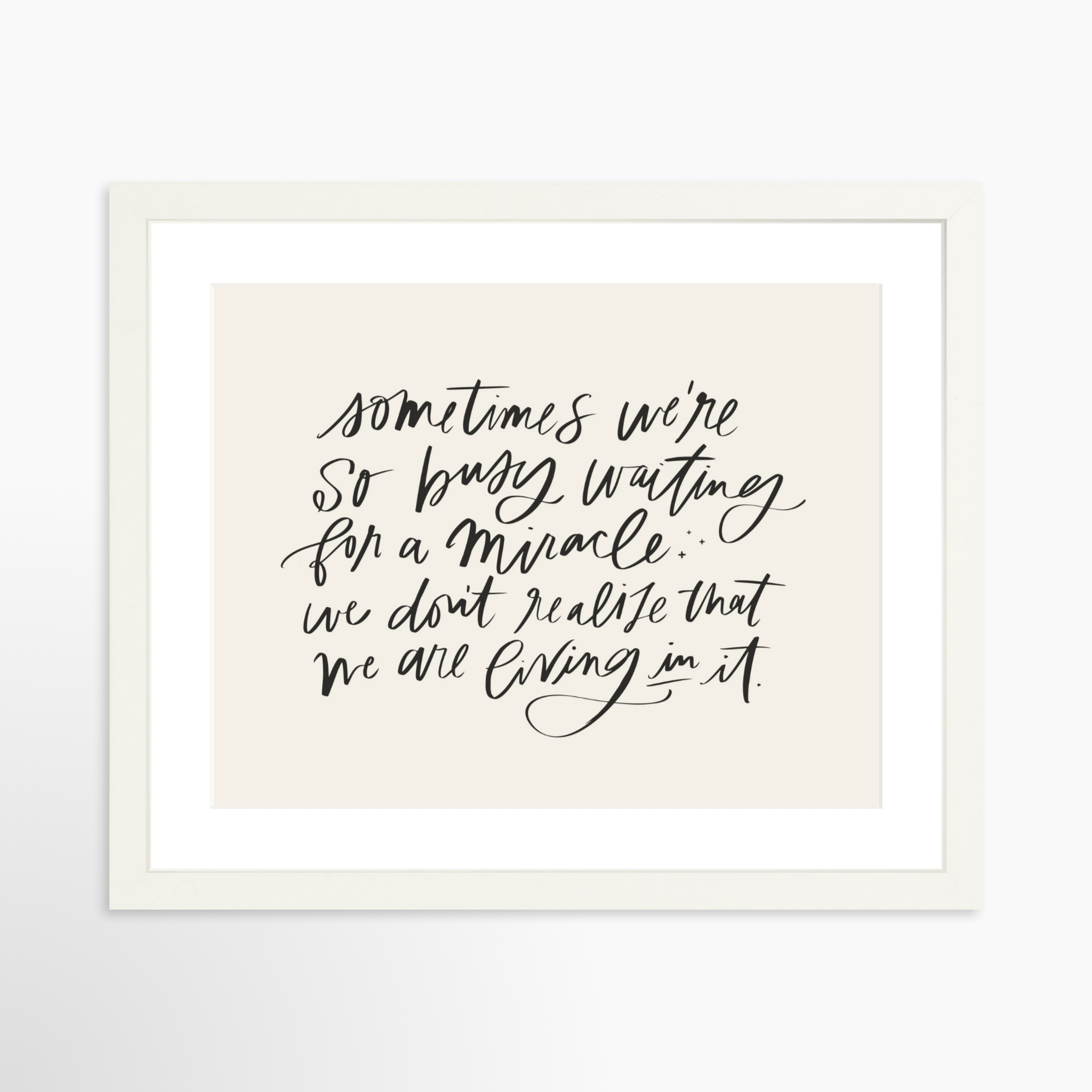 14x11 / White Frame + White Mat