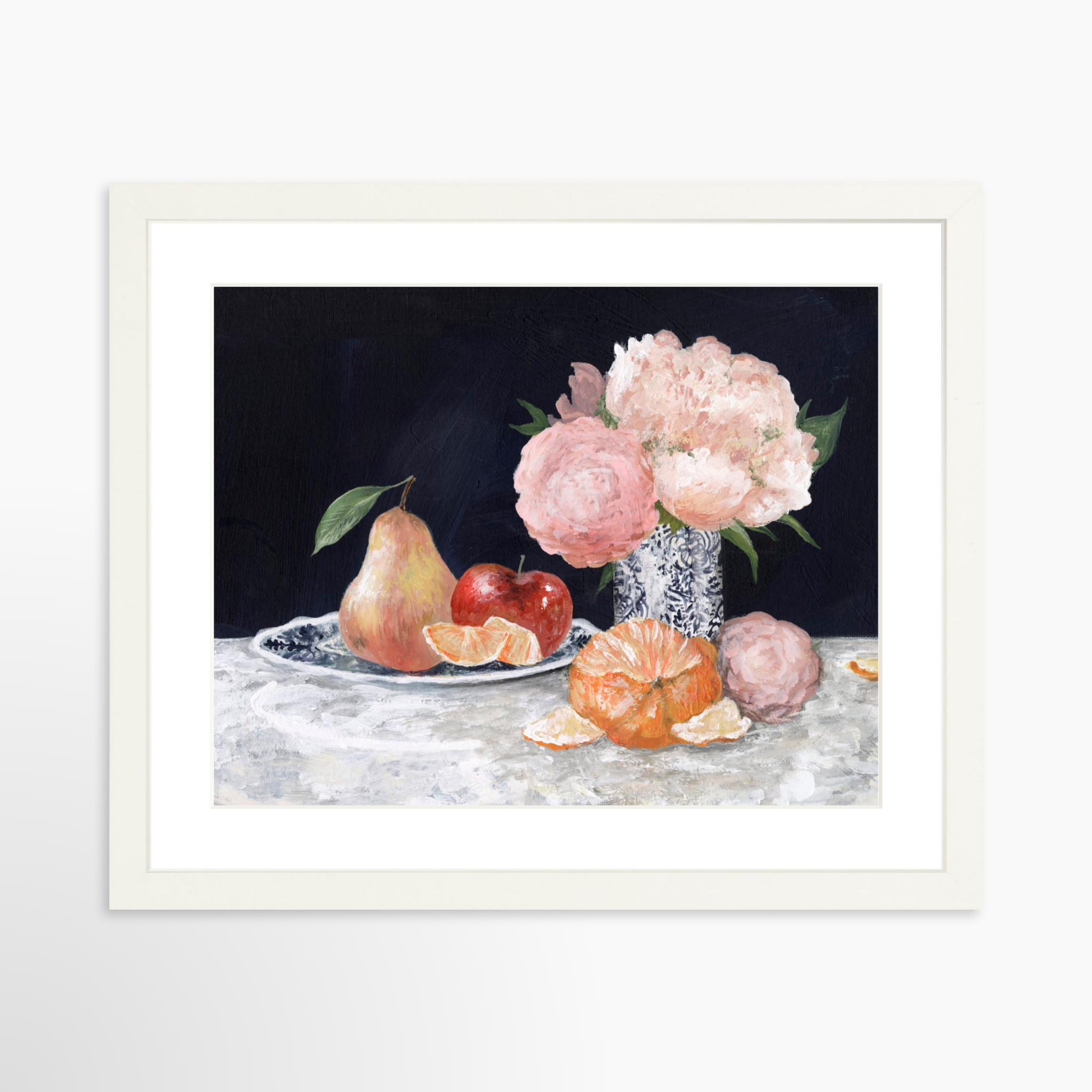 14x11 / White Frame + White Mat