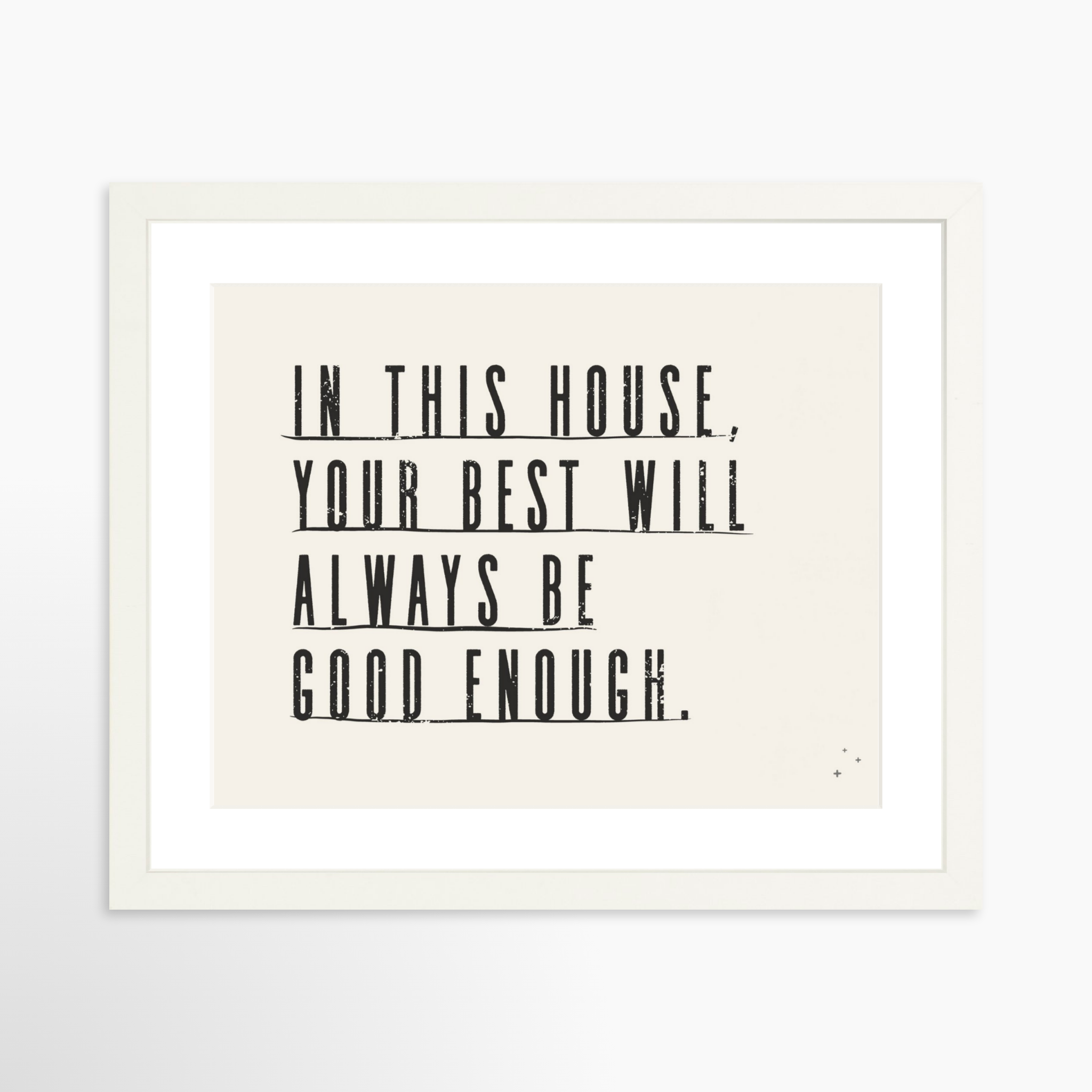 14x11 / White Frame + White Mat