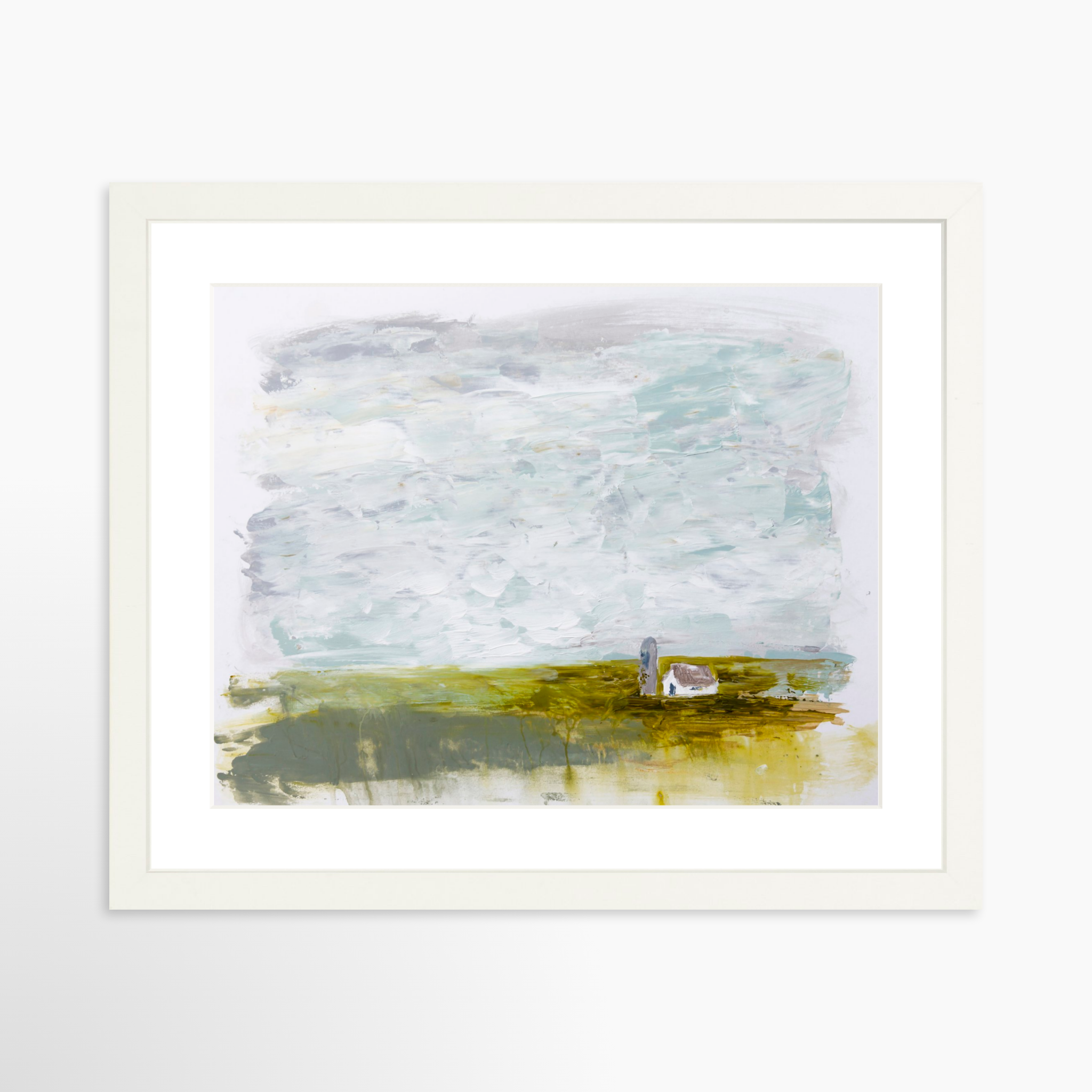 14x11 / White Frame + White Mat