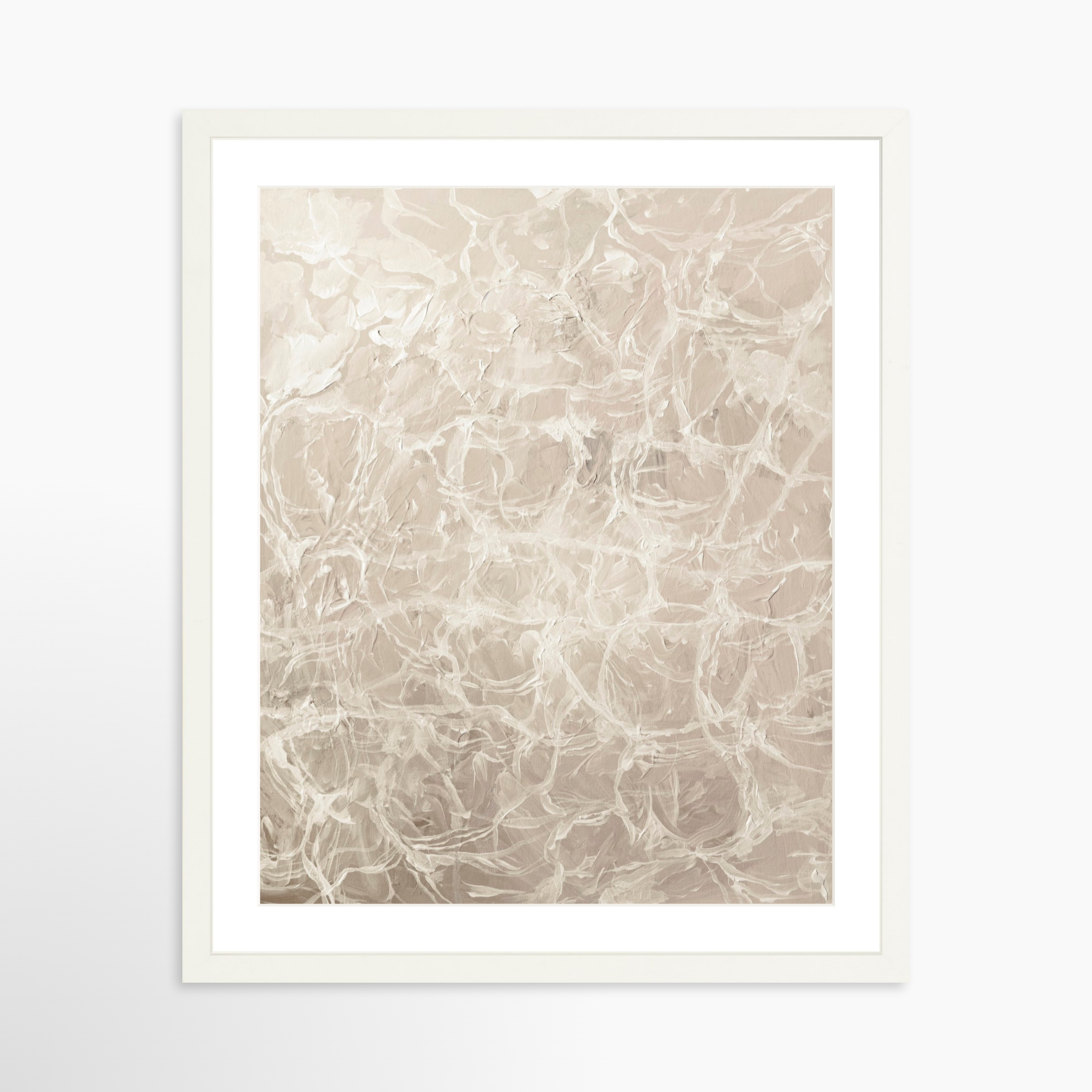 16x20 / White Frame + White Mat
