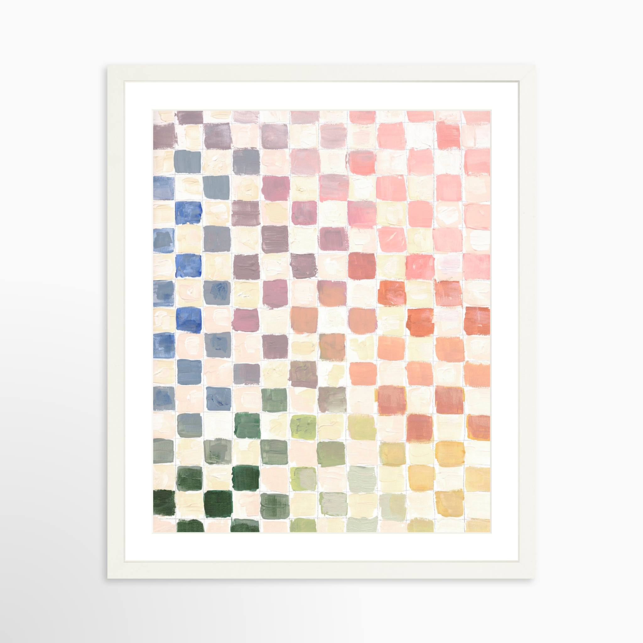 16x20 / White Frame + White Mat