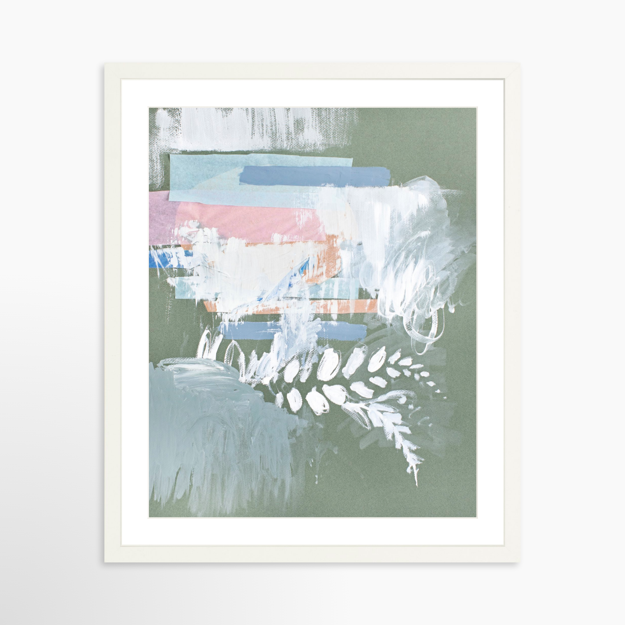 16x20 / White Frame + White Mat