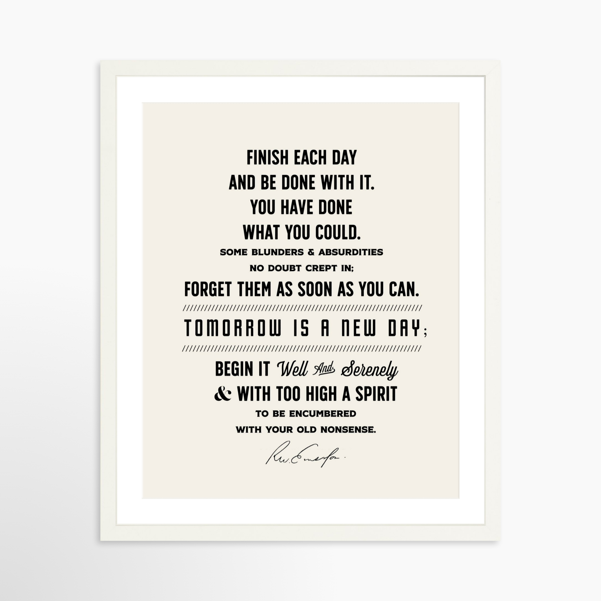 16x20 / White Frame + White Mat